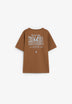 T-SHIRT ESTAMPADA COM EFEITO LAVADO