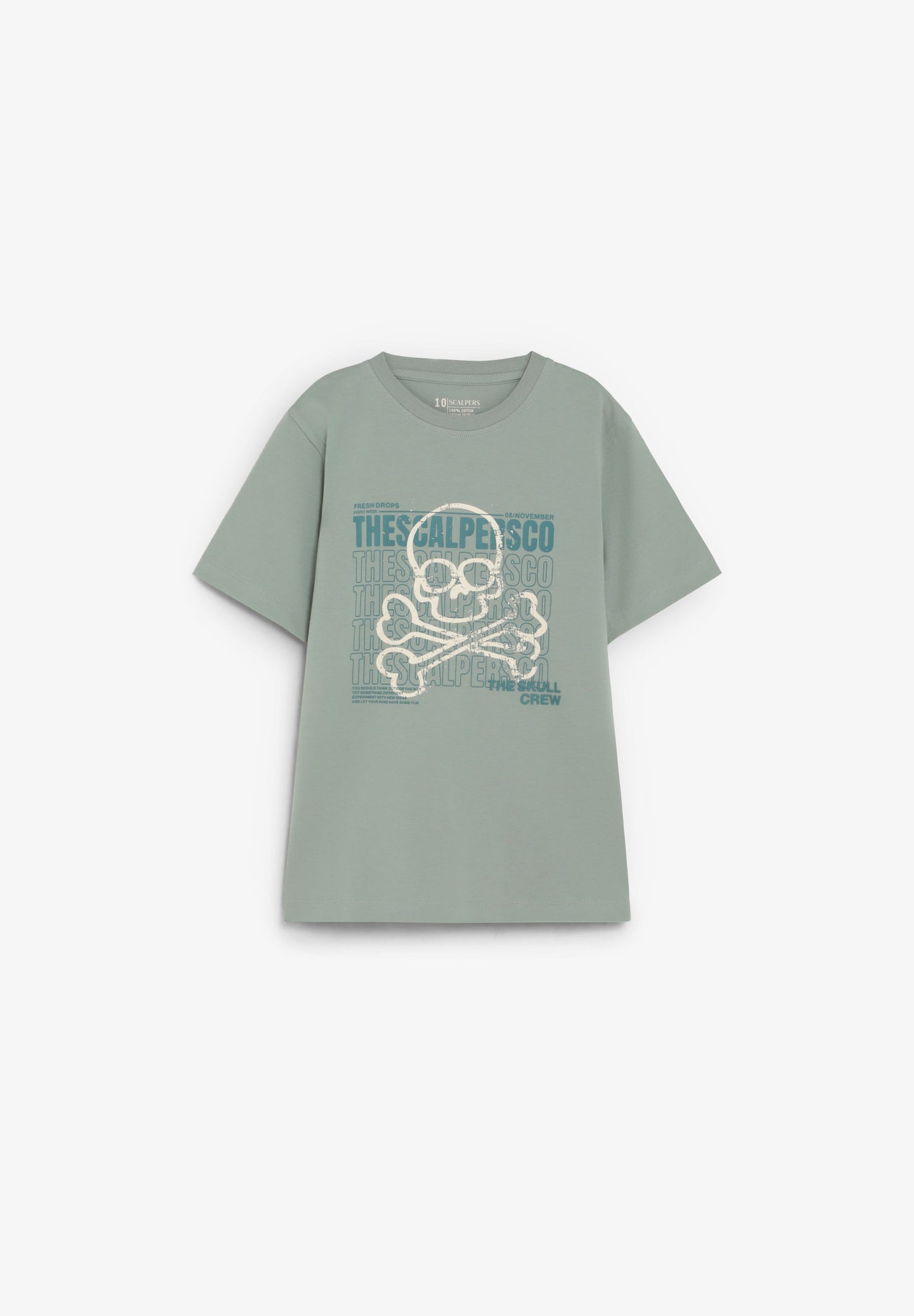 T-SHIRT COM PADRÃO PORMENOR ATRÁS