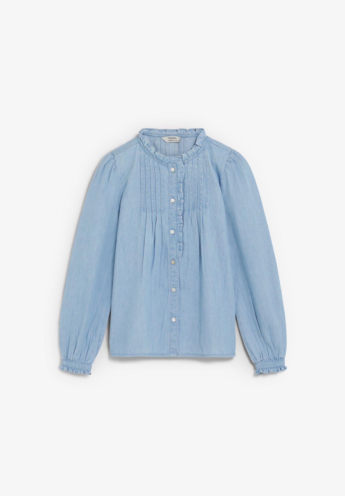 SCDENIM PLEAT BLOUSE GIRLS