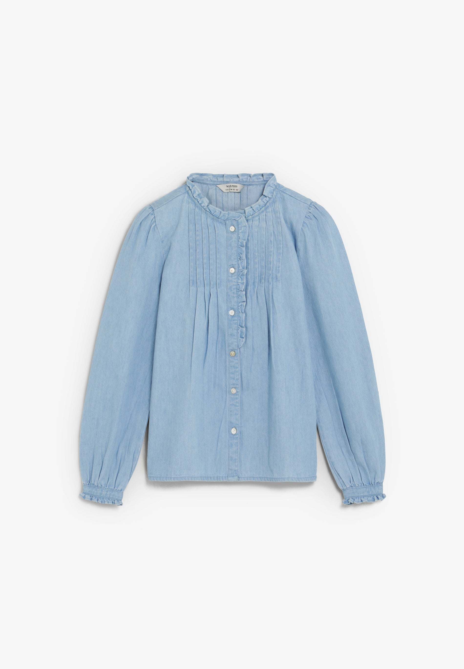 SCDENIM PLEAT BLOUSE GIRLS