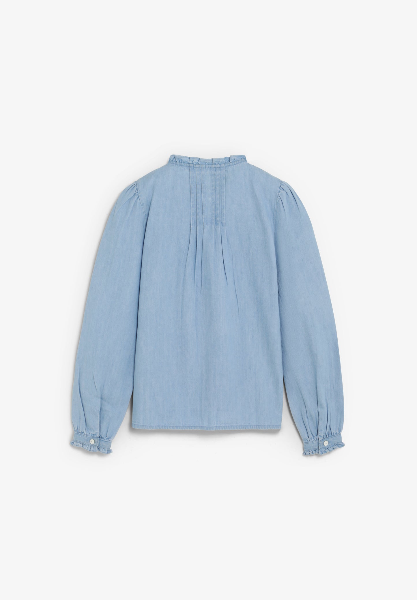 SCDENIM PLEAT BLOUSE GIRLS