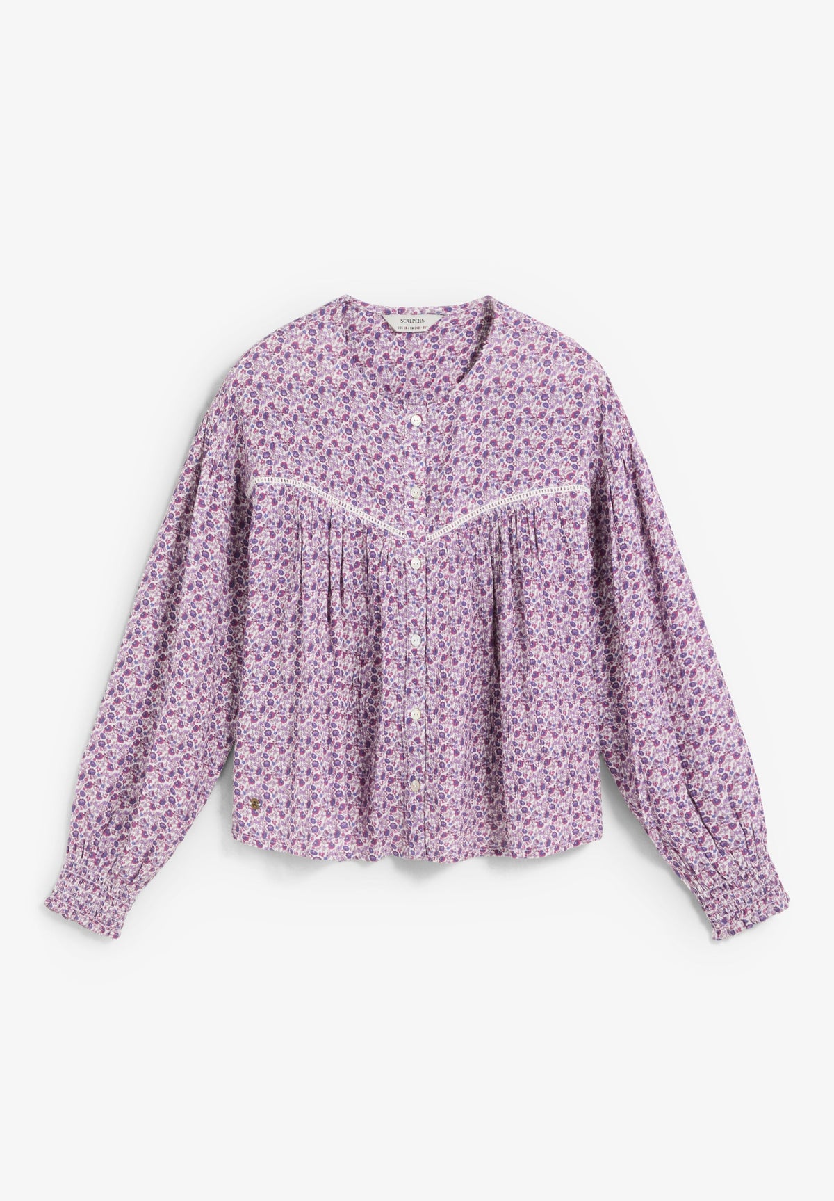 BLUSA COM PADRÃO FLORAL