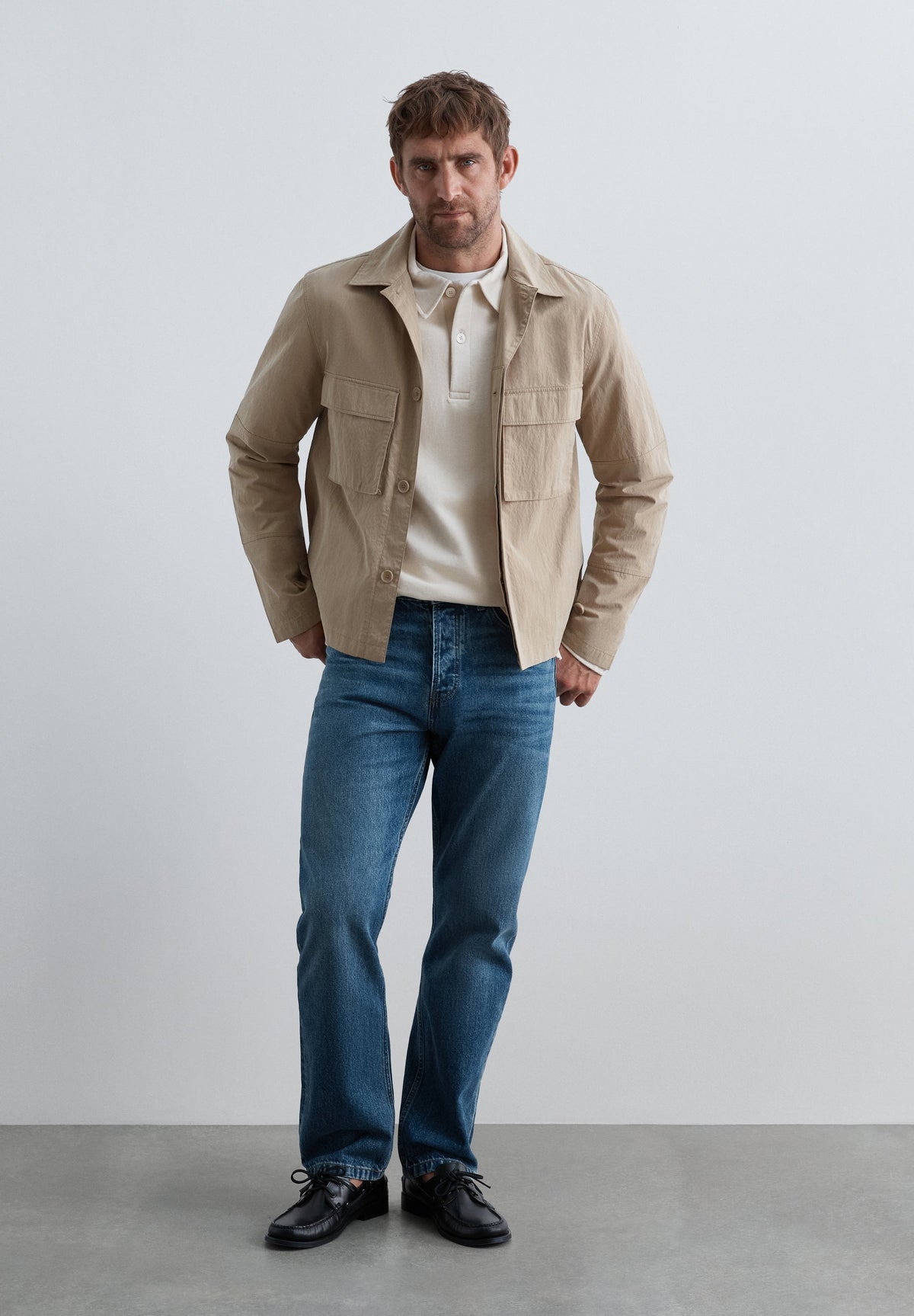 CAMISA COMPRIDA TÉCNICA COM BOLSOS