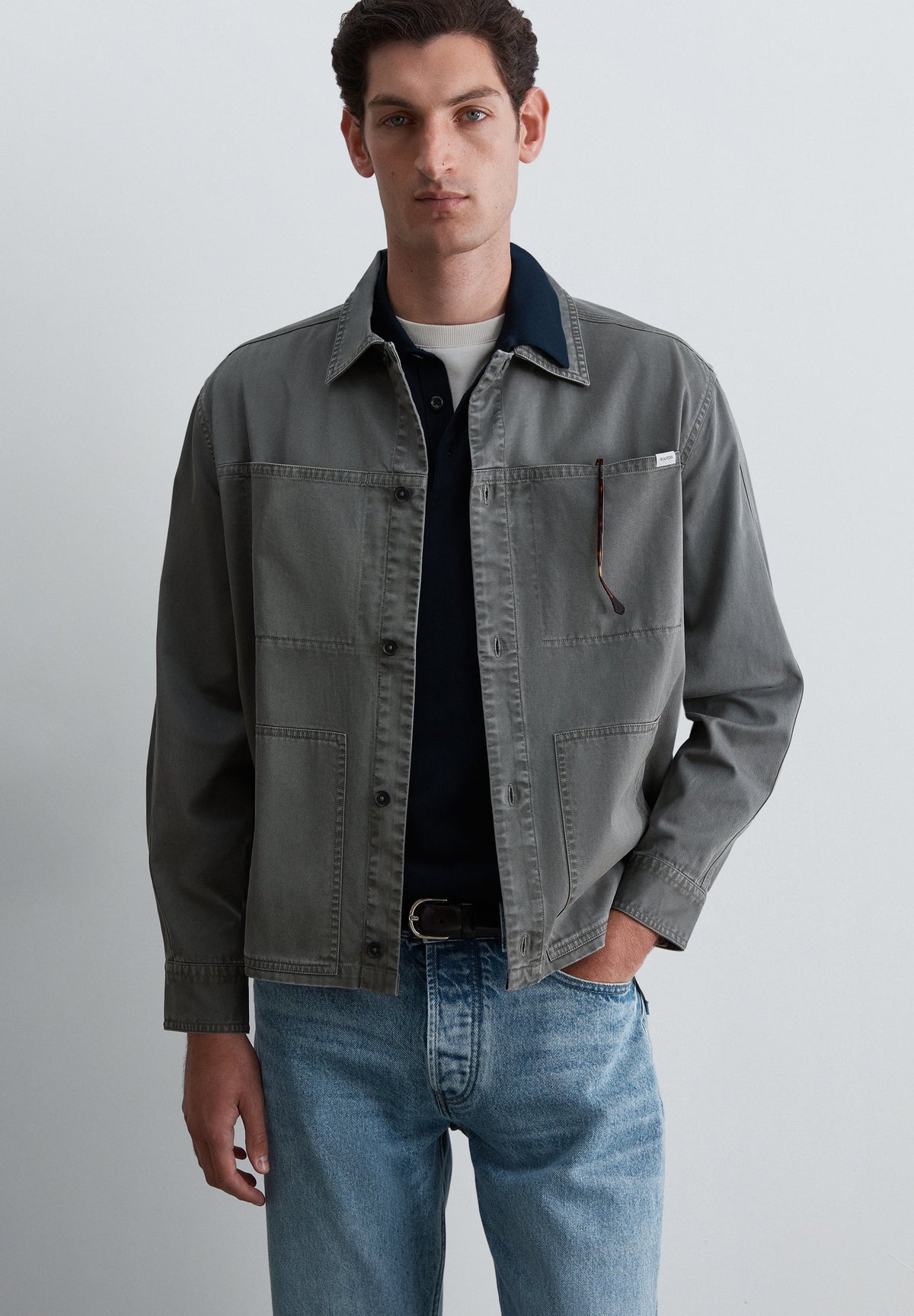 CAMISA COMPRIDA MILITAR COM BOLSOS