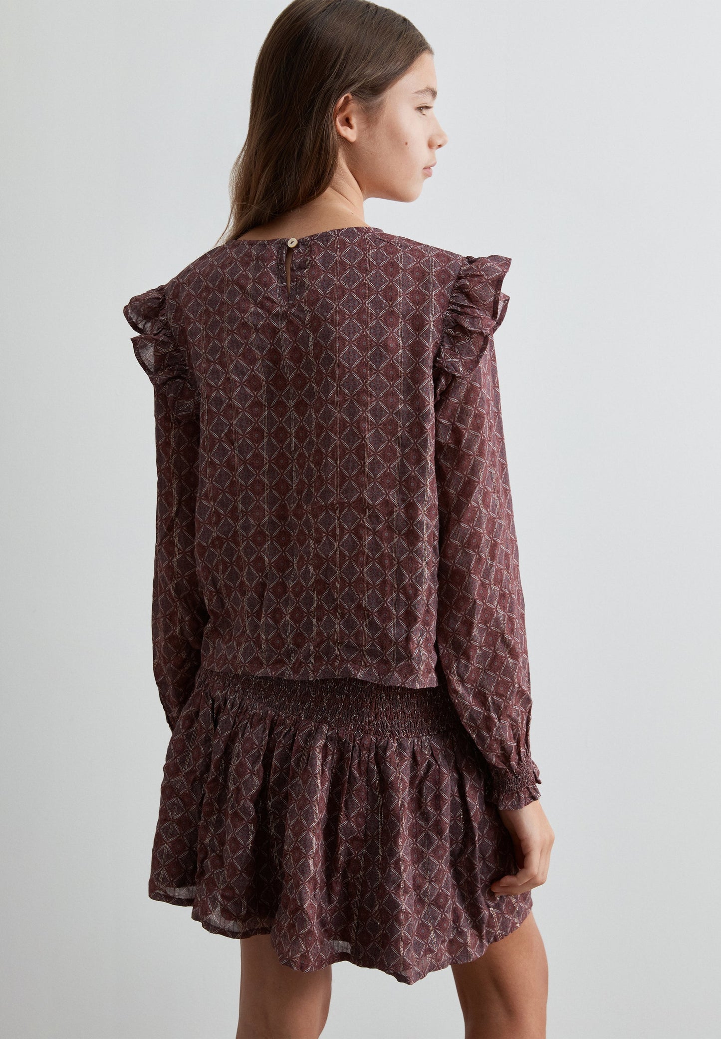 BLUSA COM ESTAMPADO GEOMÉTRICO