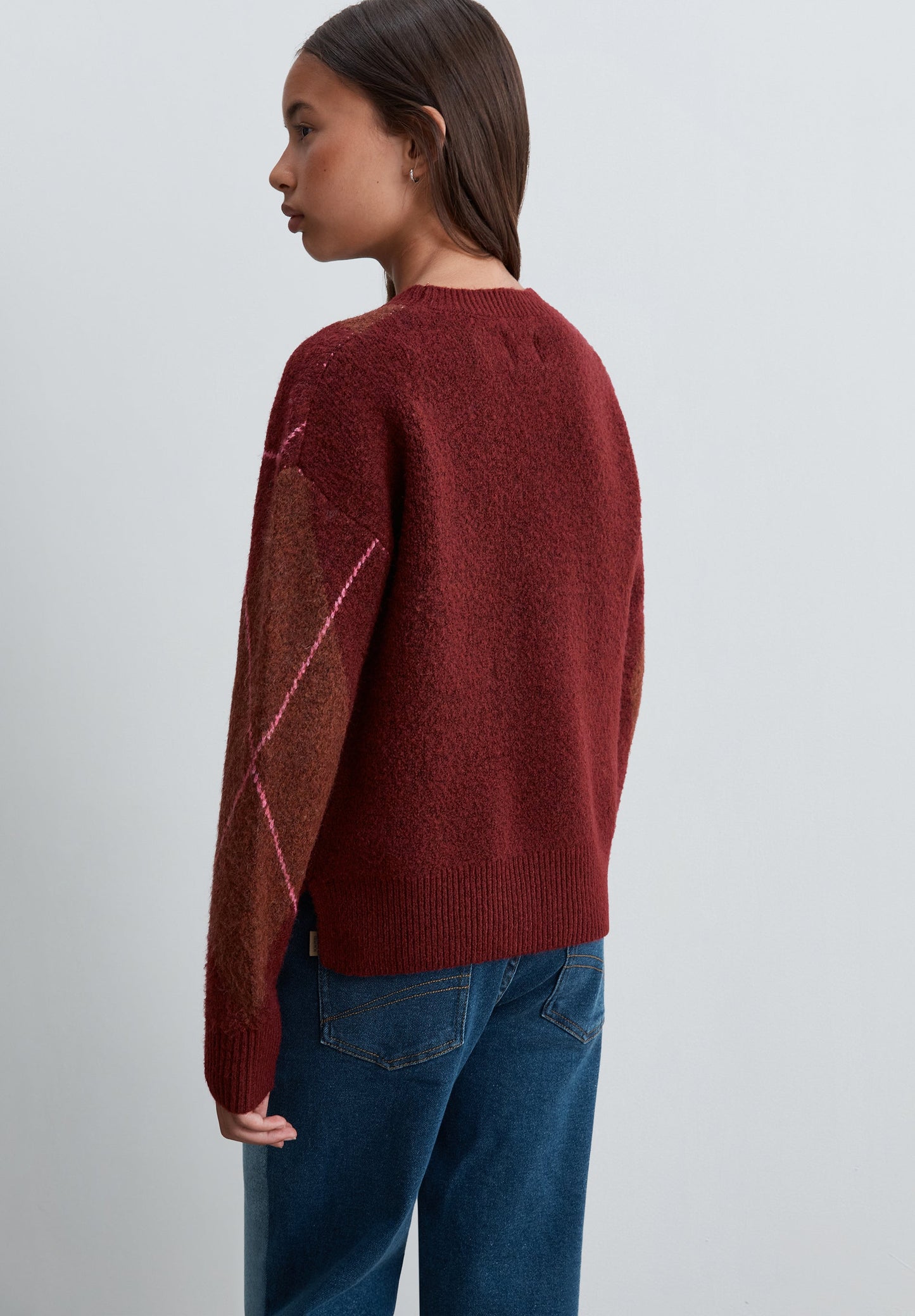 SWEATER DE MALHA TEXTURA DIAMANTE