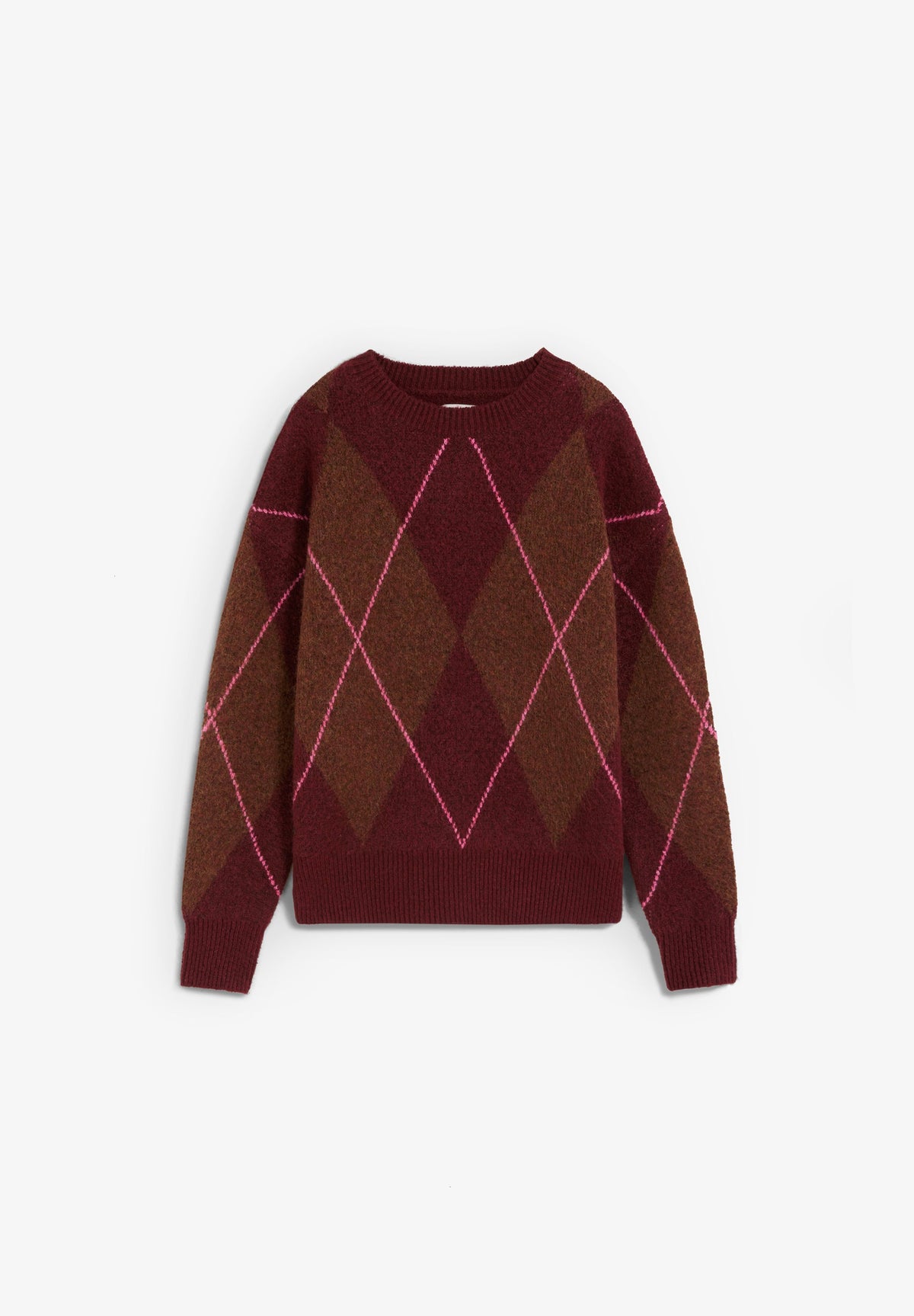 SWEATER DE MALHA TEXTURA DIAMANTE