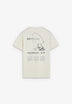T-SHIRT COM PADRÃO ATRÁS EM CONTRASTE