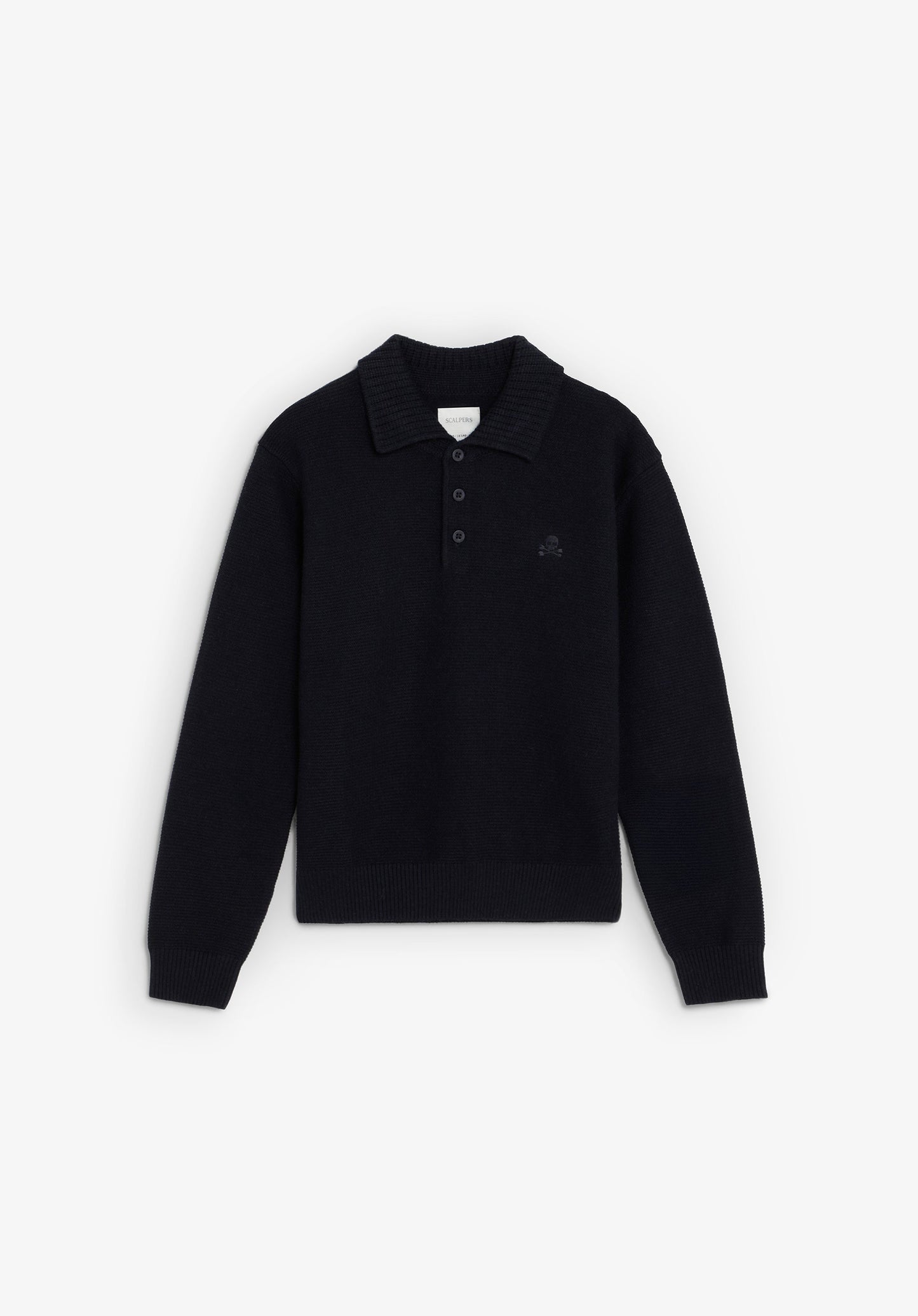 CAMISA POLO DE MALHA BORDADA NO TONO
