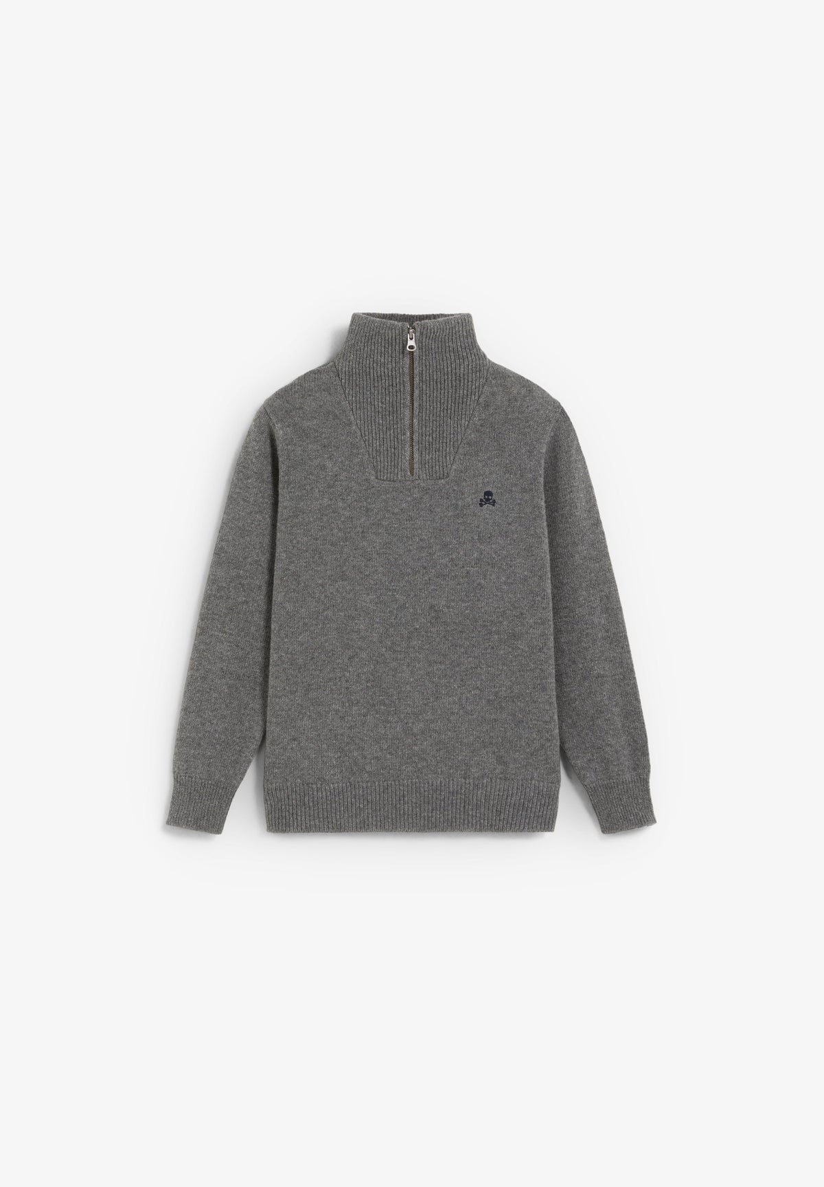 SWEATER DE LÃ COM MEIO FECHO