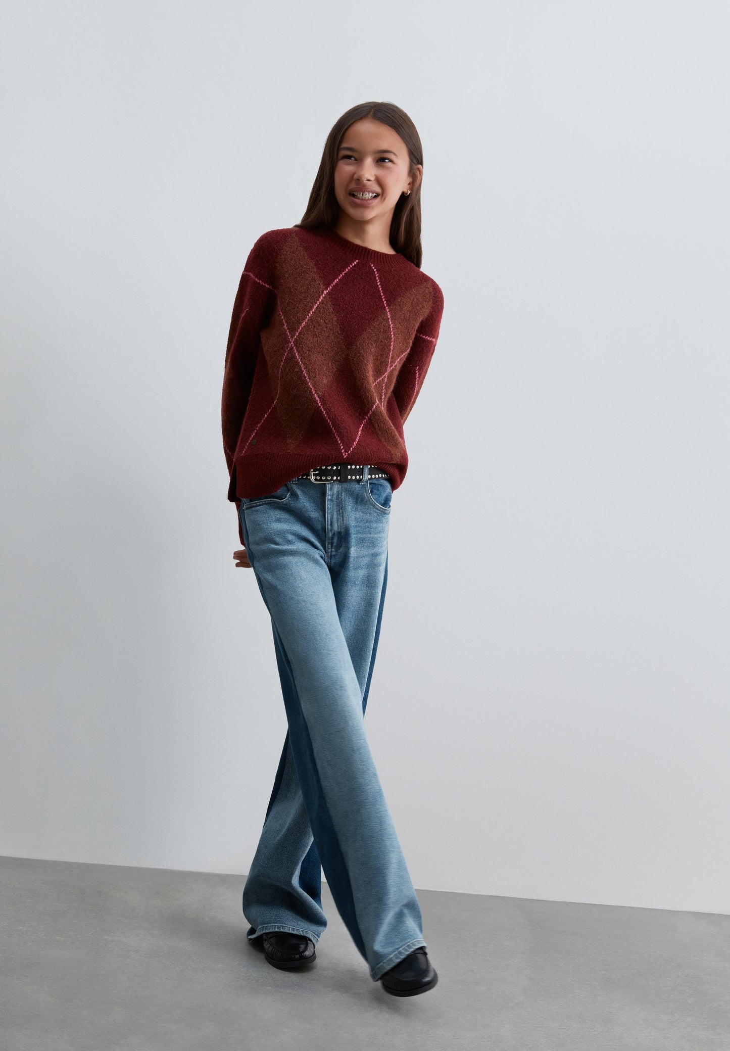 CALÇAS DENIM BICOLORES
