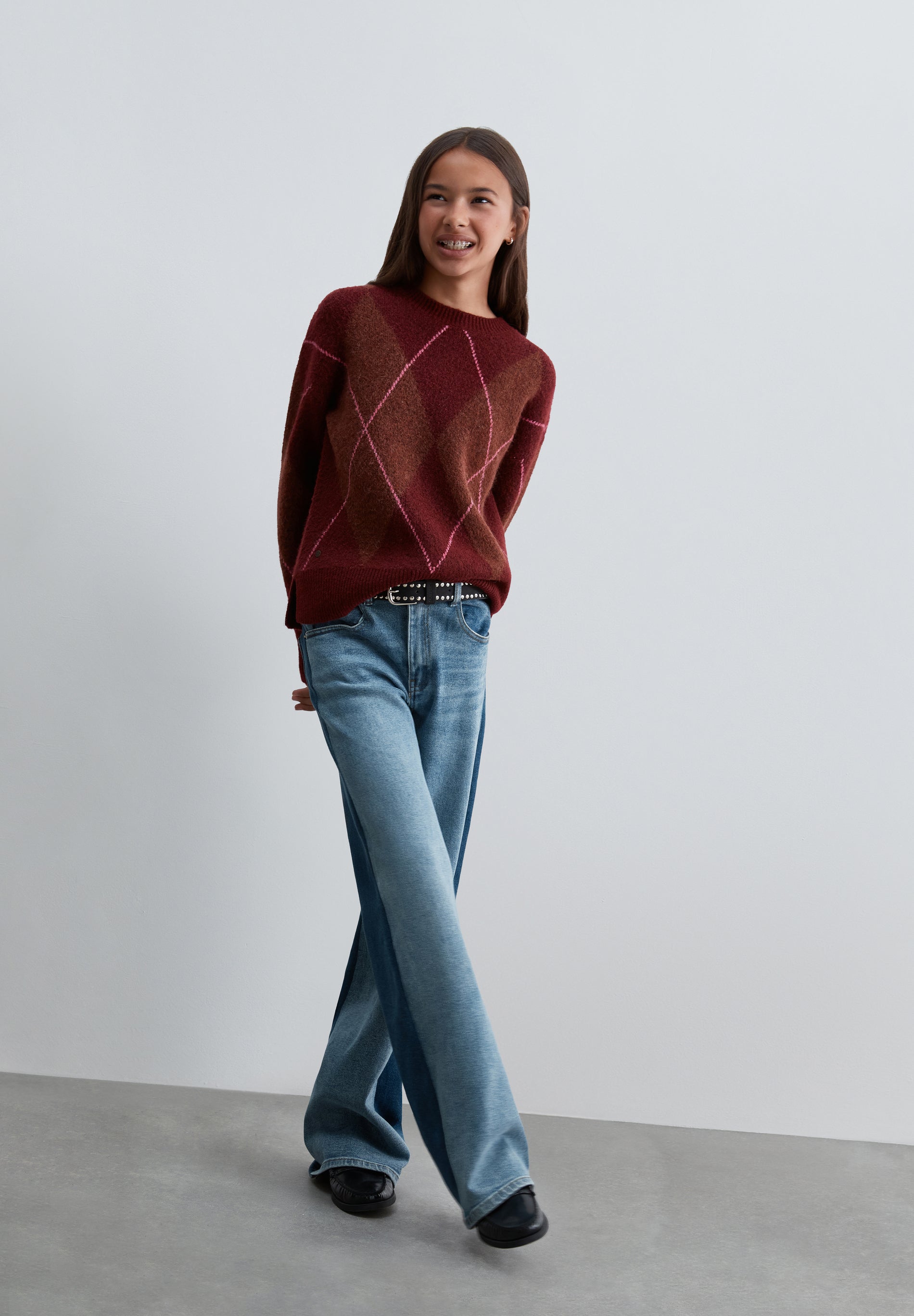 CALÇAS DENIM BICOLORES