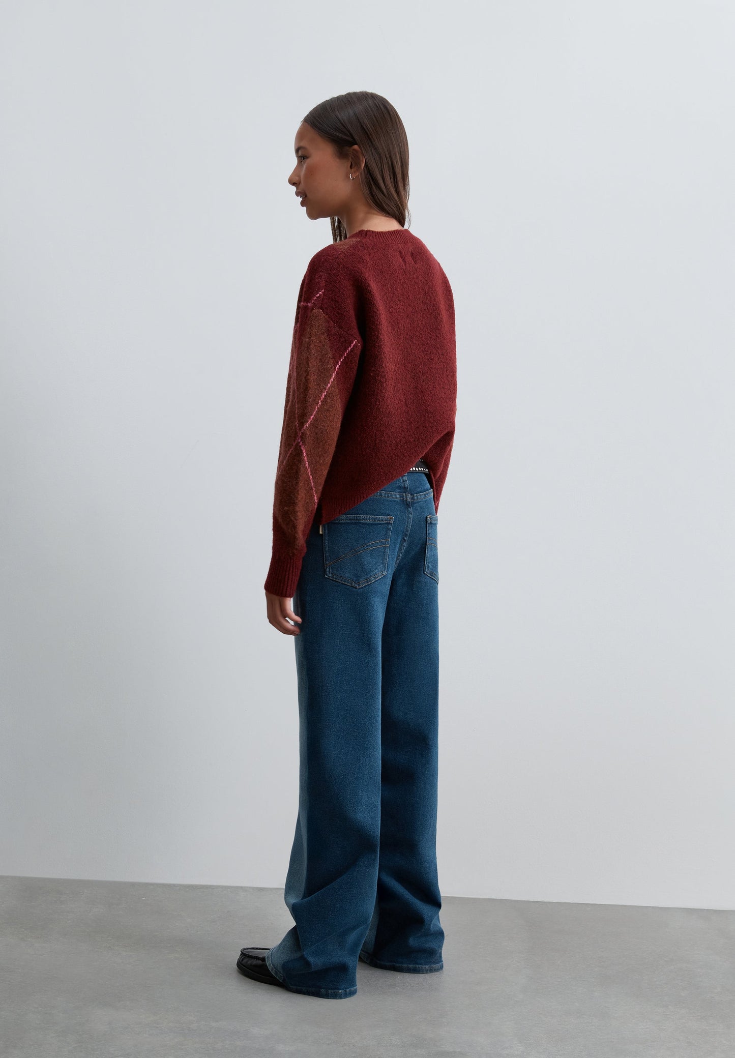 CALÇAS DENIM BICOLORES