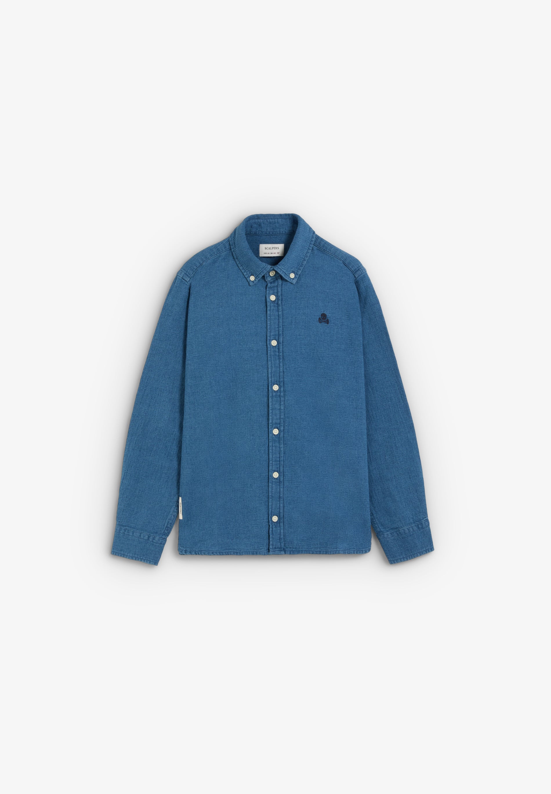 CAMISA DENIM DECOTE COM BOTÕES
