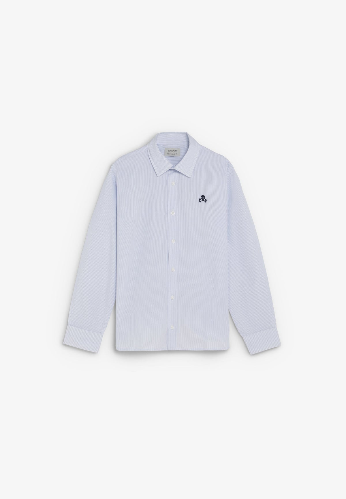 CAMISA DE RISCAS COM LOGO A CONTRASTAR