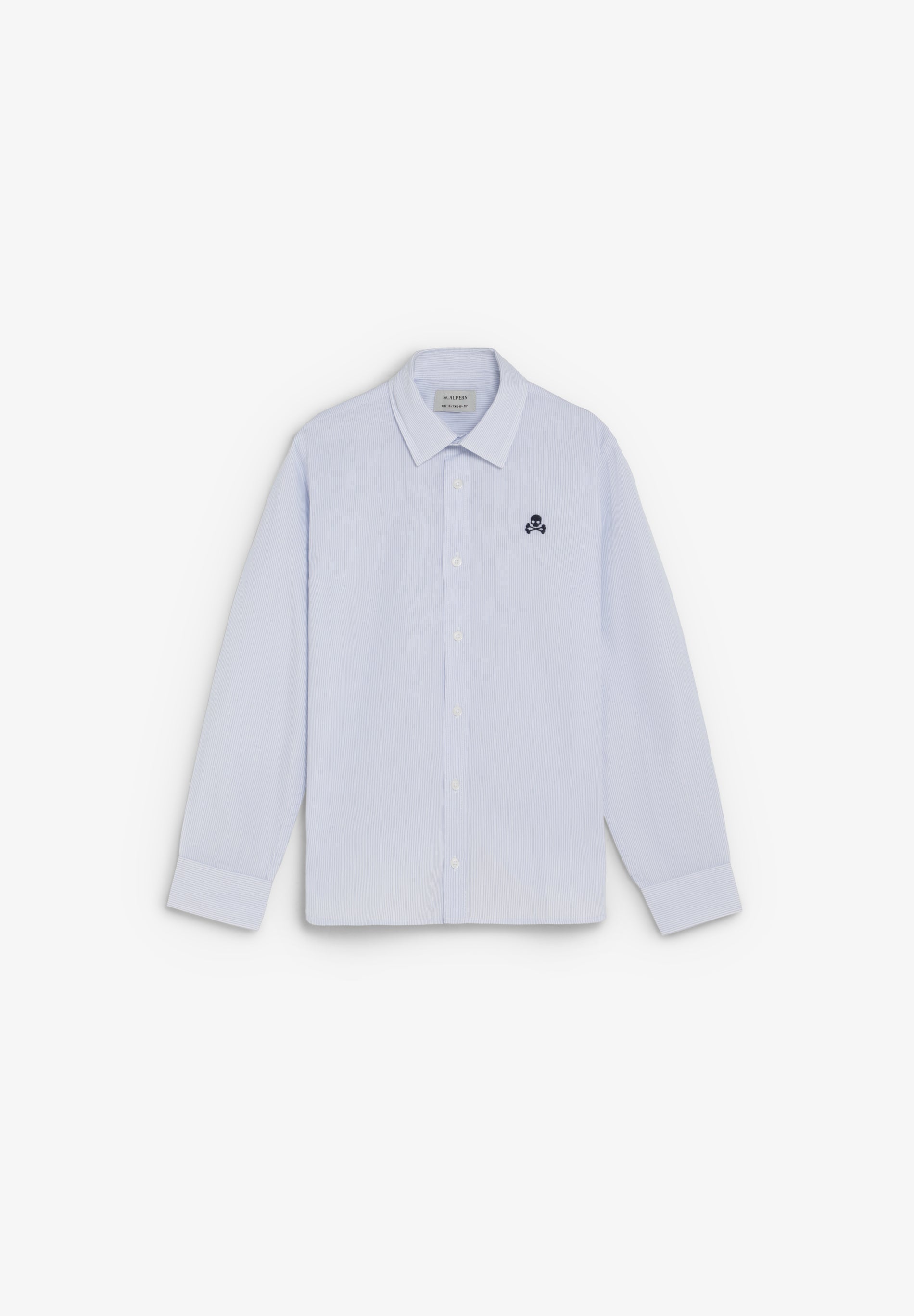 CAMISA DE RISCAS COM LOGO A CONTRASTAR