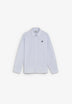 CAMISA DE RISCAS COM LOGO A CONTRASTAR