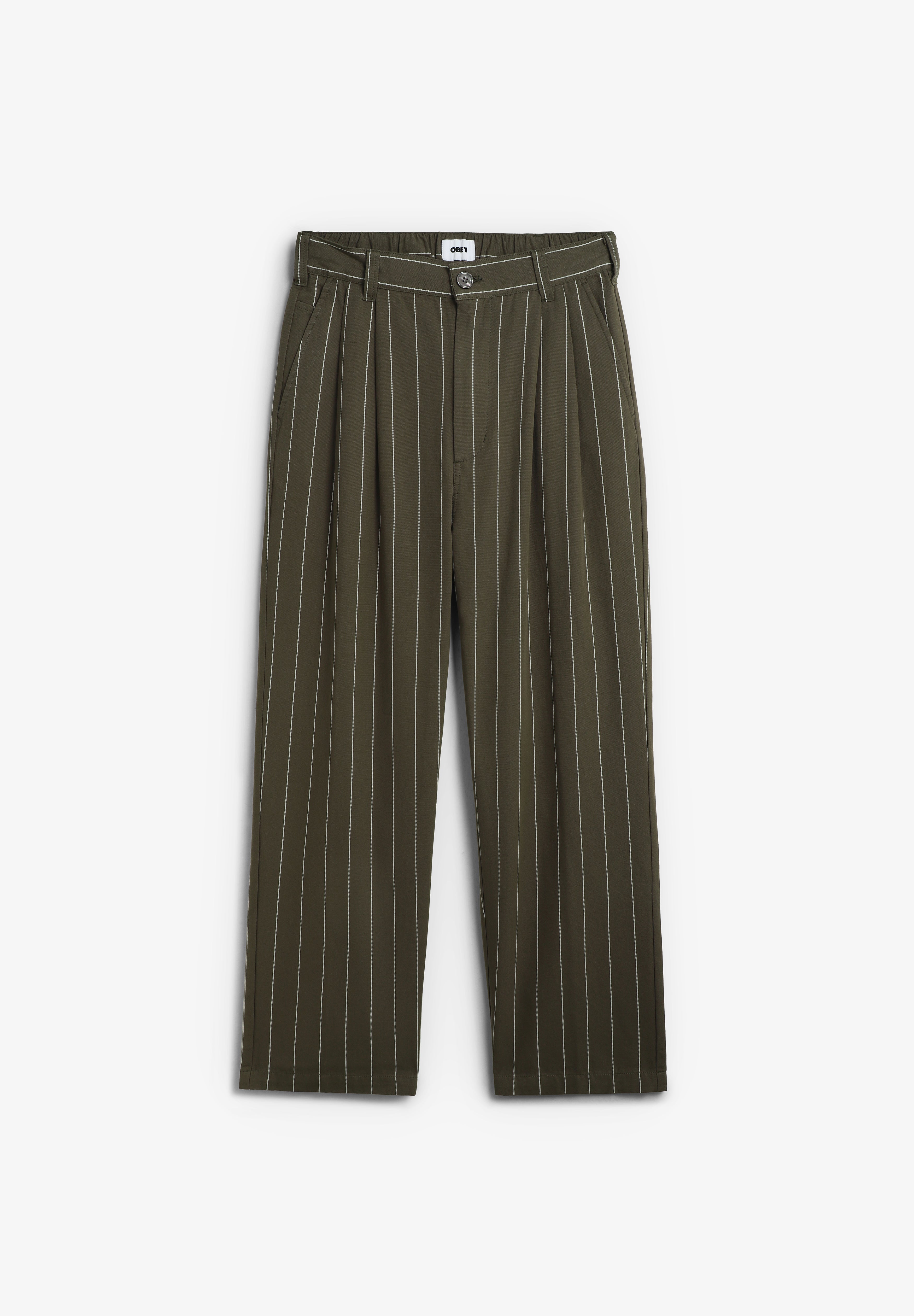 OBEY | CALÇAS FOSTER PLEATED STRIPE