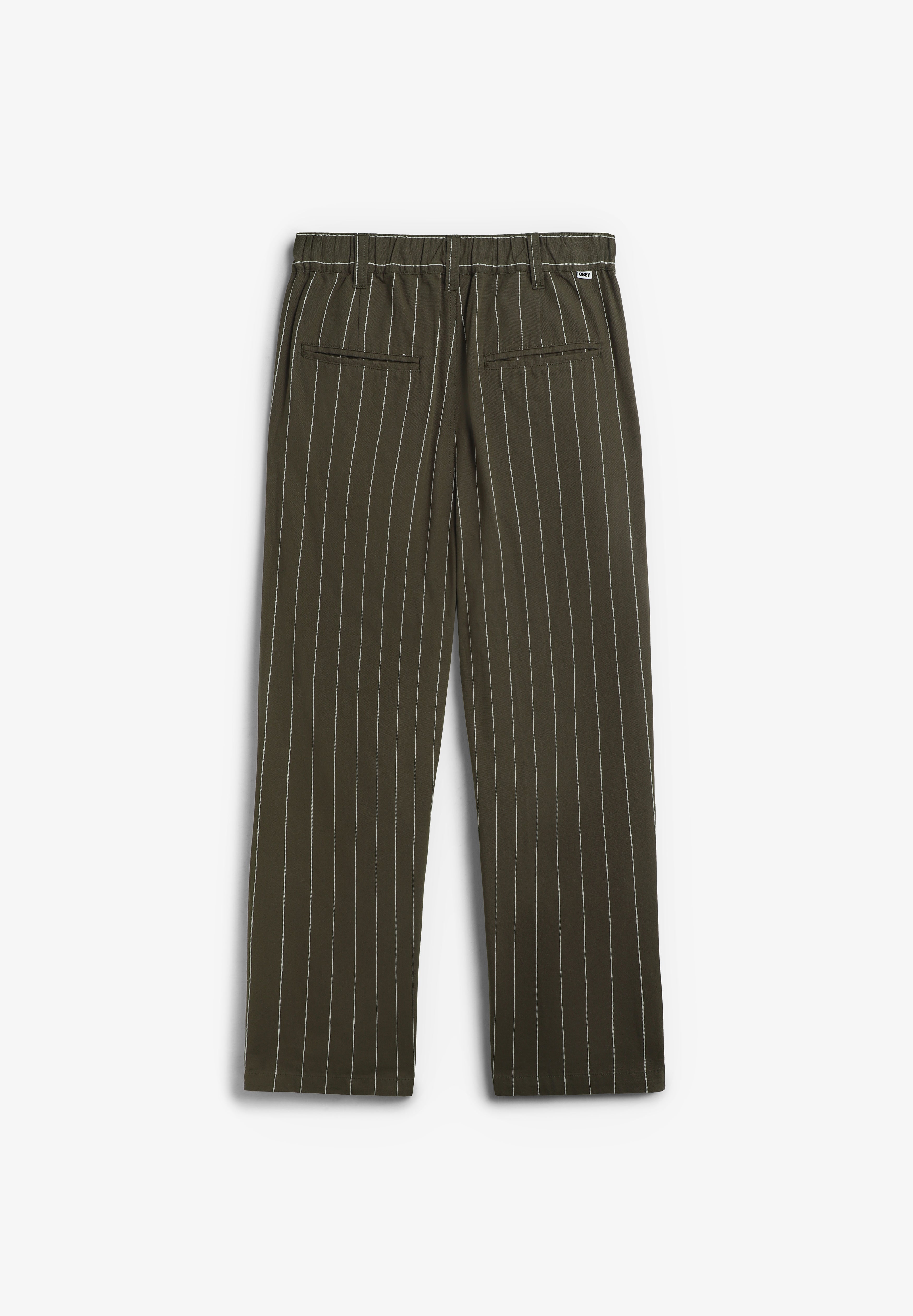 OBEY | CALÇAS FOSTER PLEATED STRIPE
