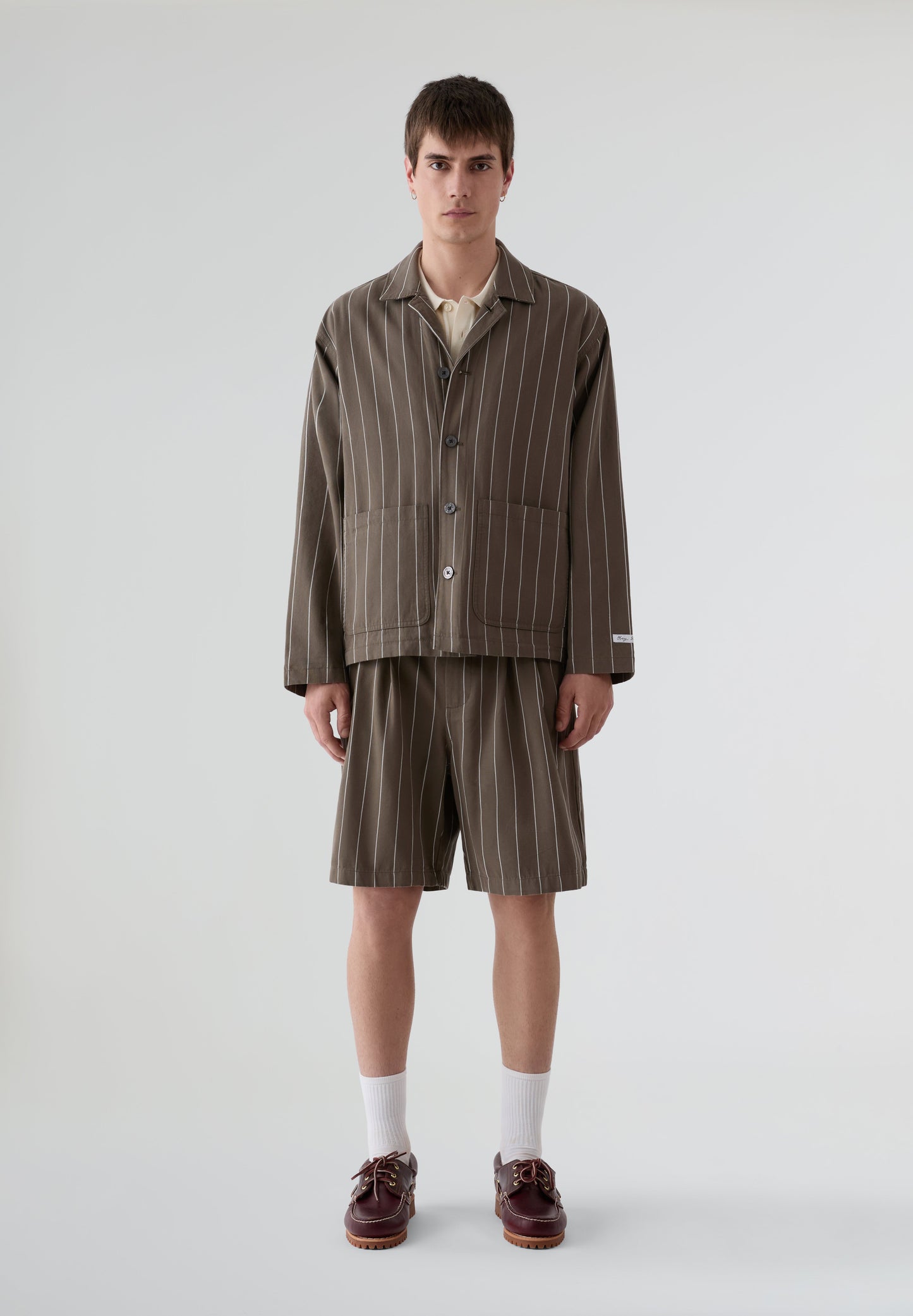 OBEY | CALÇÕES BERMUDA FOSTER STRIPE PLEATED