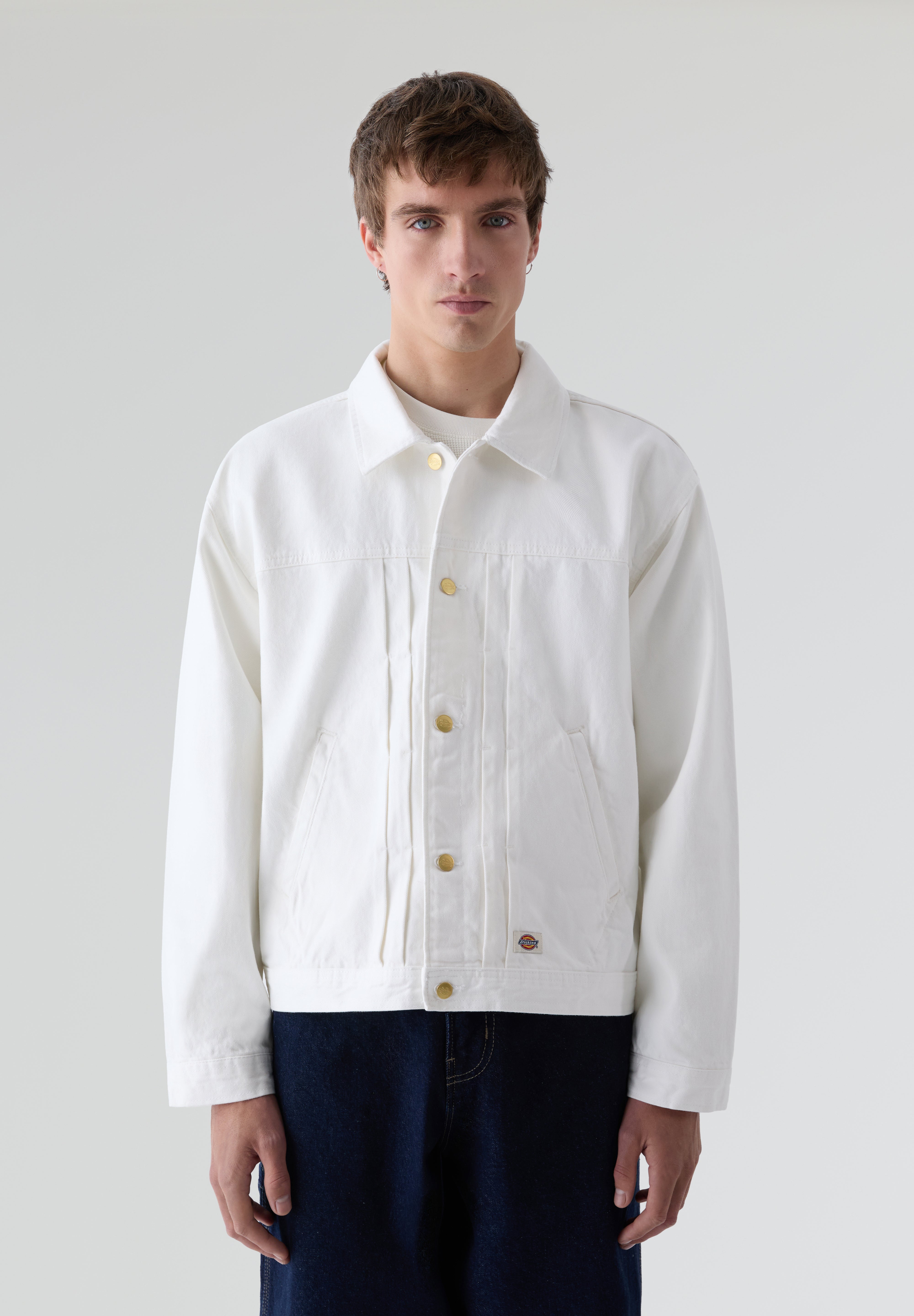 DICKIES | SELVEDGE PLEATED DENIM JACKET
