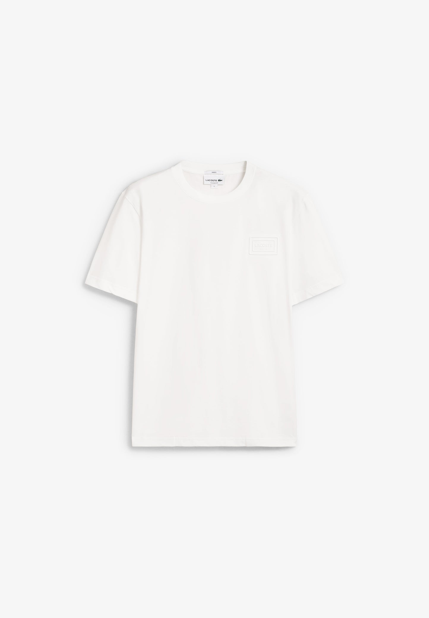 LACOSTE | T-SHIRT LOGÓTIPO RELEVO UNISSEXO