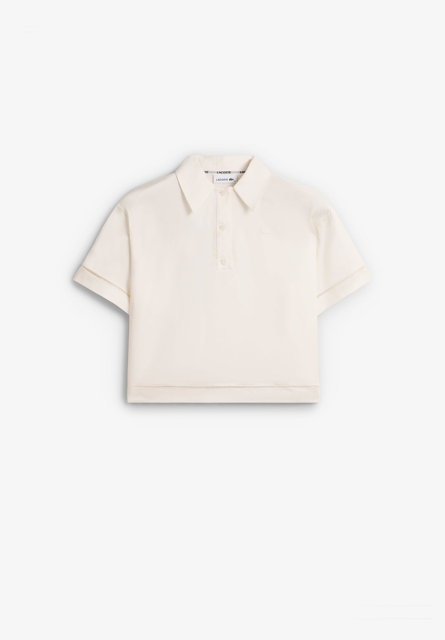 LACOSTE | CAMISA POLO OVERSIZED SARJA DE MULHER