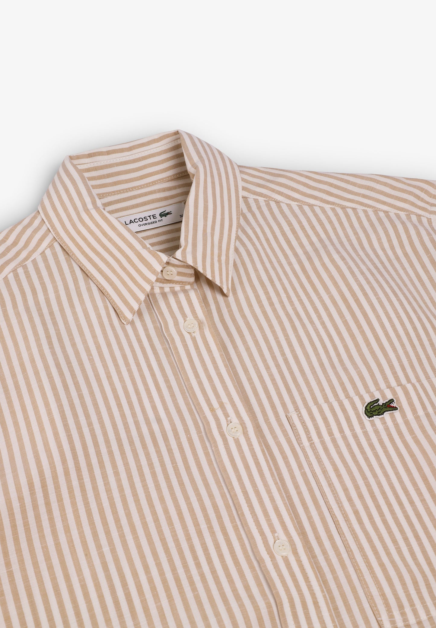 LACOSTE | CAMISA ÀS RISCAS DE MULHER