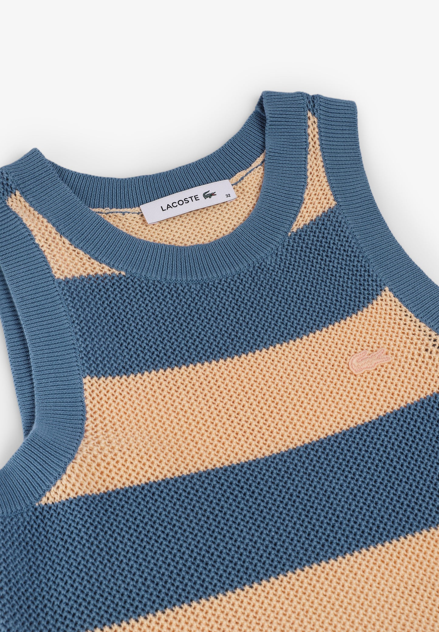 LACOSTE | VESTIDO TRICOT ÀS RISCAS DE MULHER