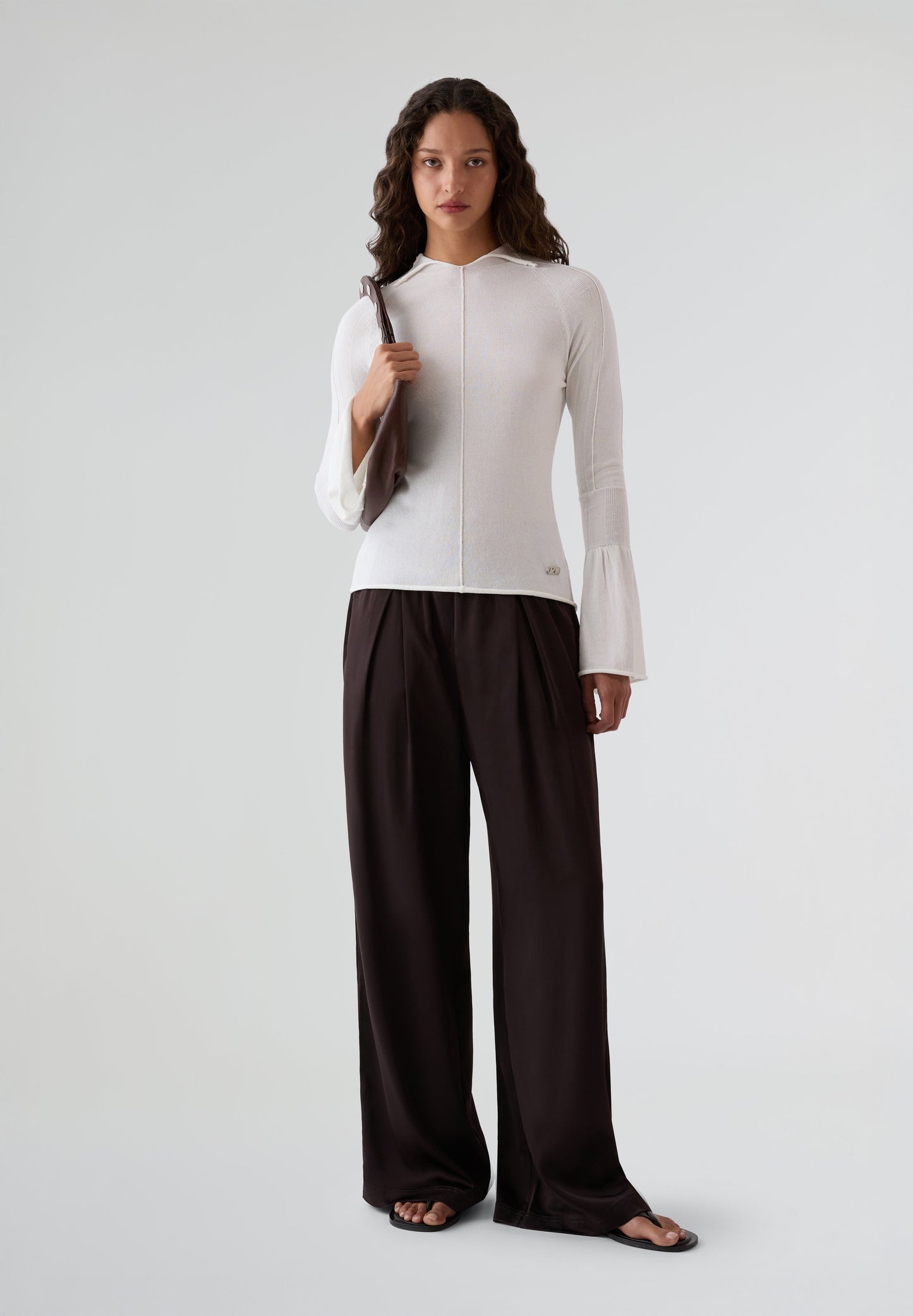 LACOSTE | CALÇAS SATINADO DE MULHER