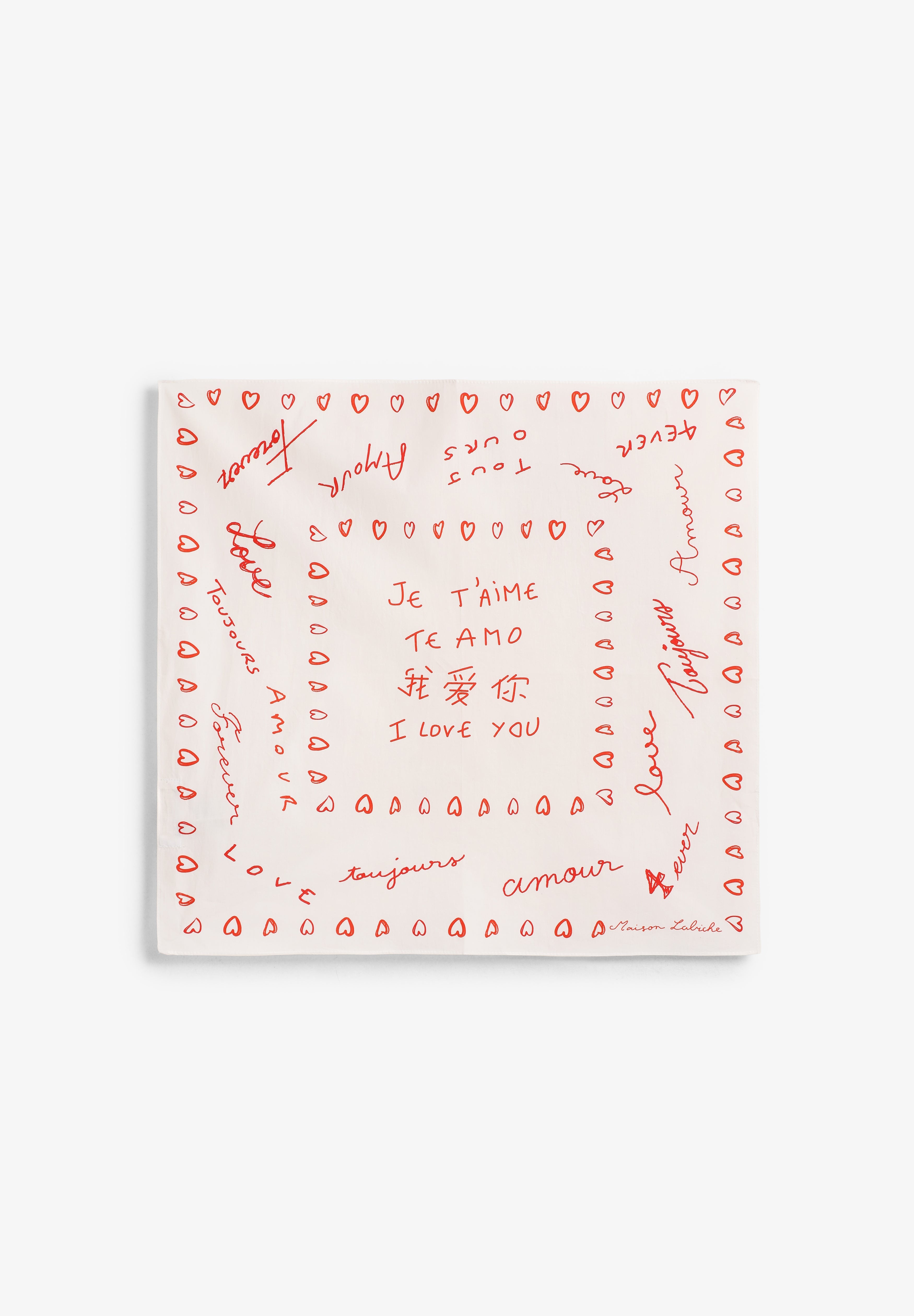 MAISON LABICHE | LENÇO DE BOLSO JE T'AIME