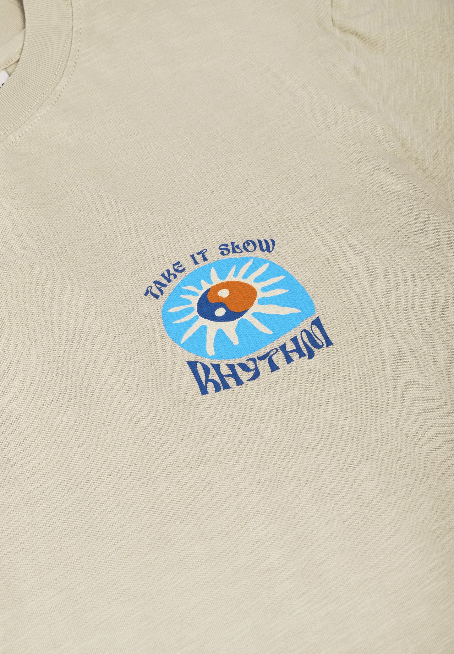 RHYTHM | T-SHIRT SLOW DOWN SLUB SS