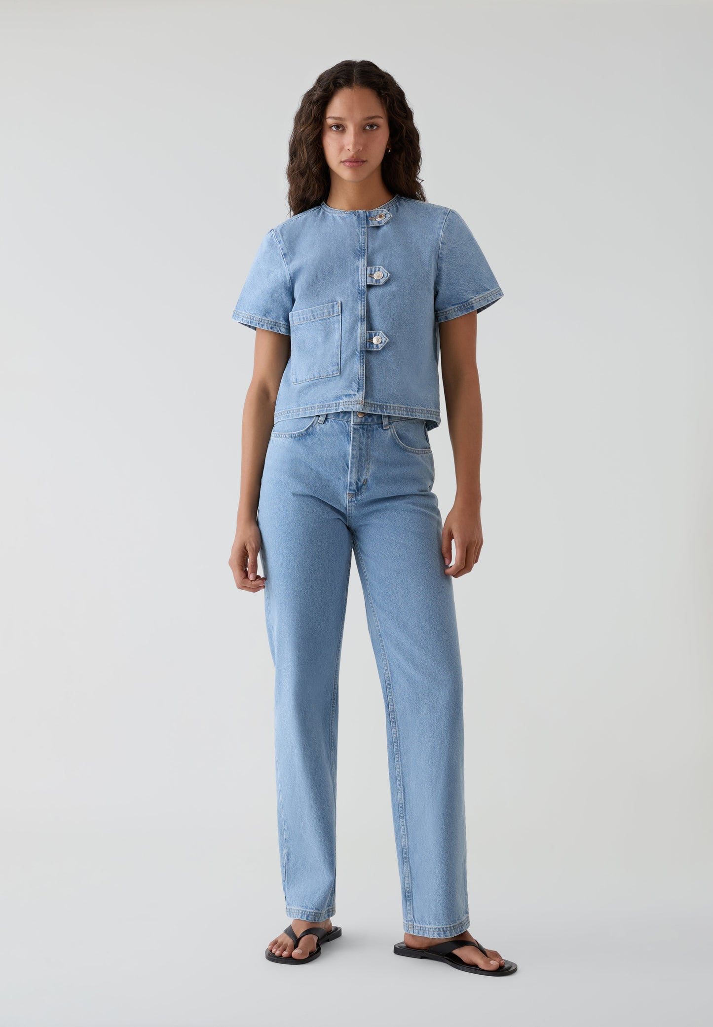 HOSBJERG | BAILEY DENIM TOP