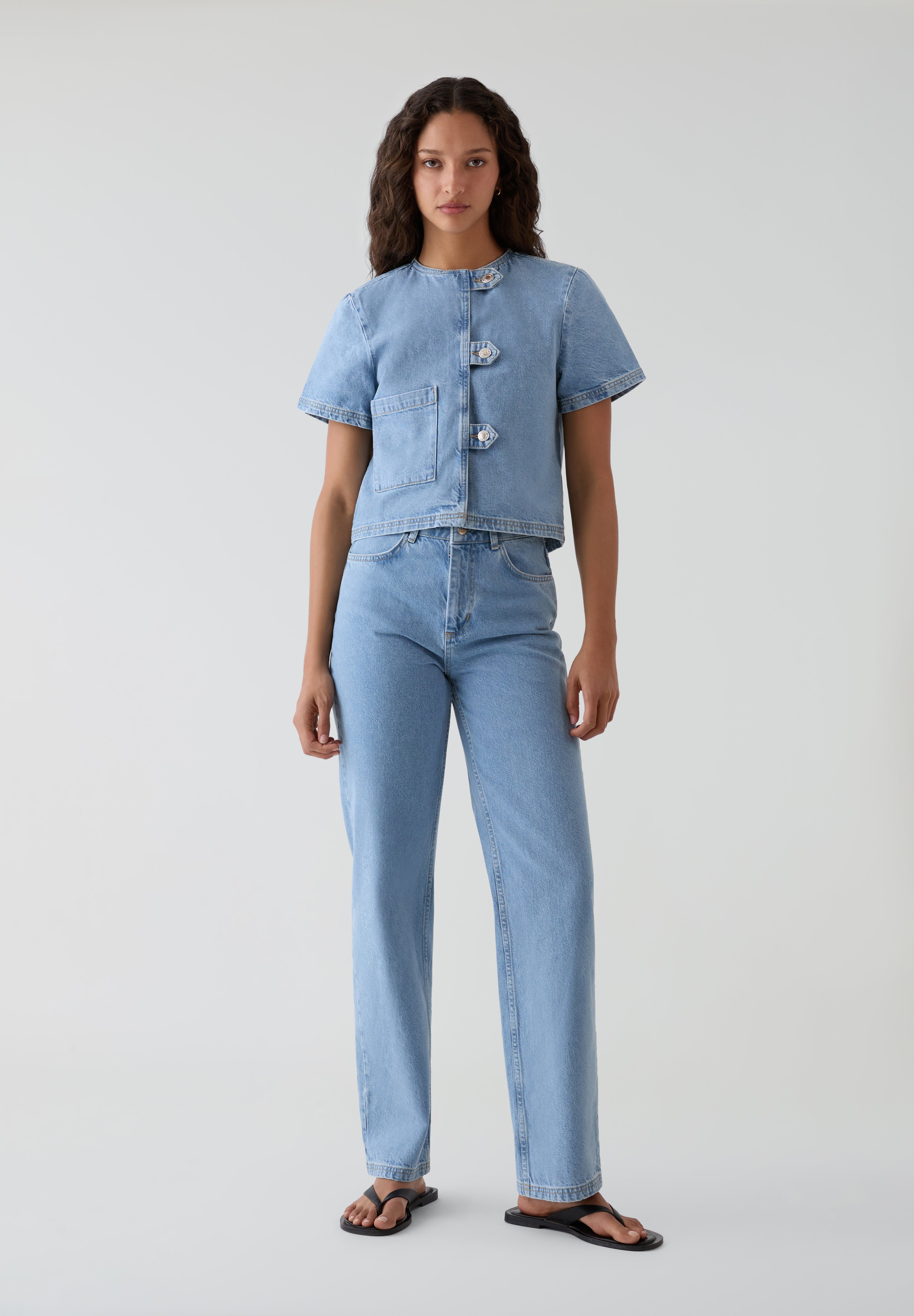 HOSBJERG | BAILEY DENIM TOP