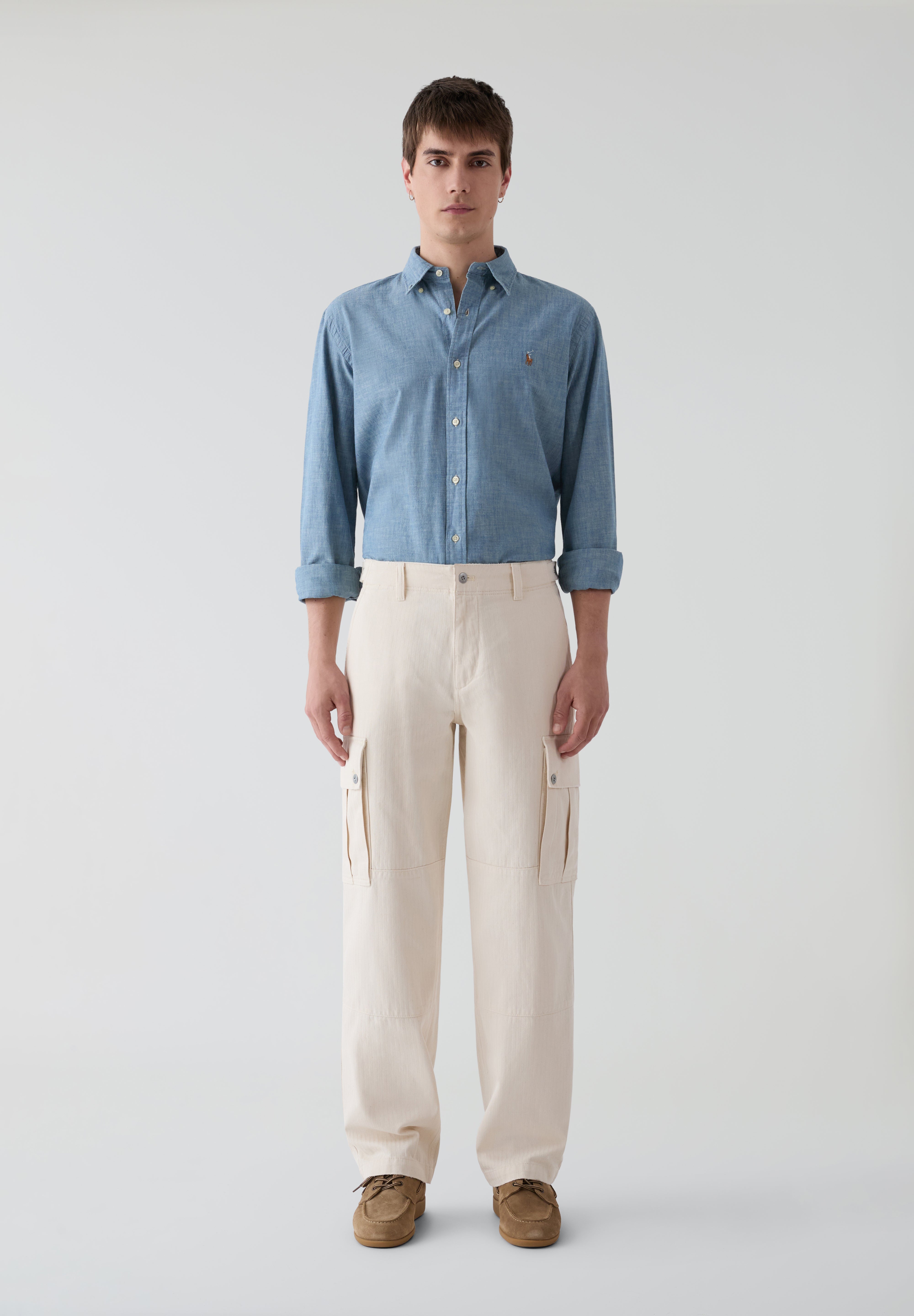 GANT | REL HERRINGBONE CARGO PANTS