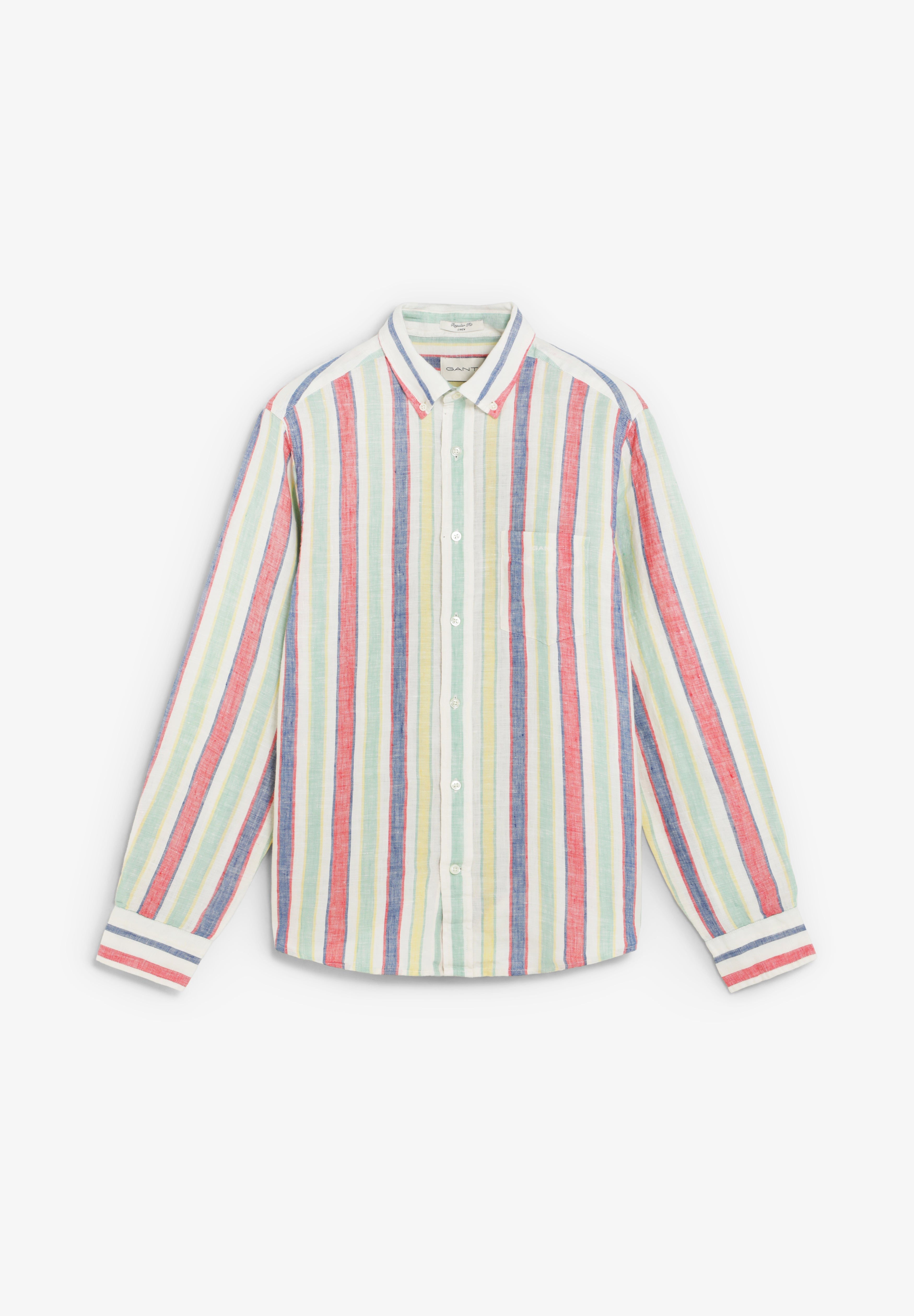 GANT | REG MULTISTRIPE LINEN SHIRT