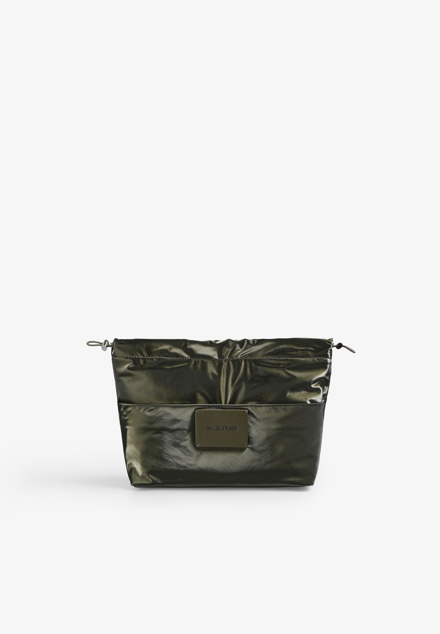 NECESSAIRE COM EFEITO DE PELE E FECHO FRANCIDO
