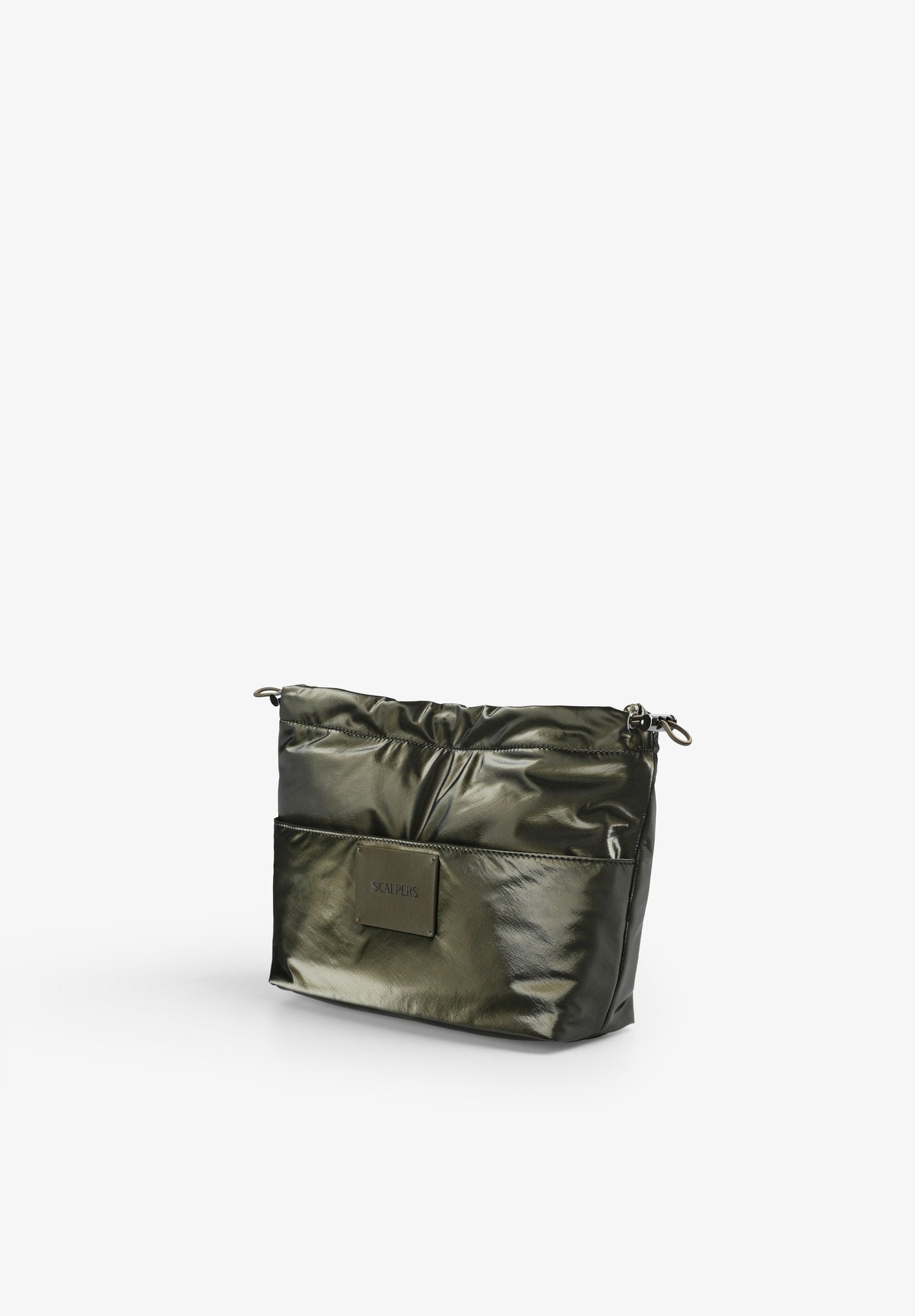 NECESSAIRE COM EFEITO DE PELE E FECHO FRANCIDO