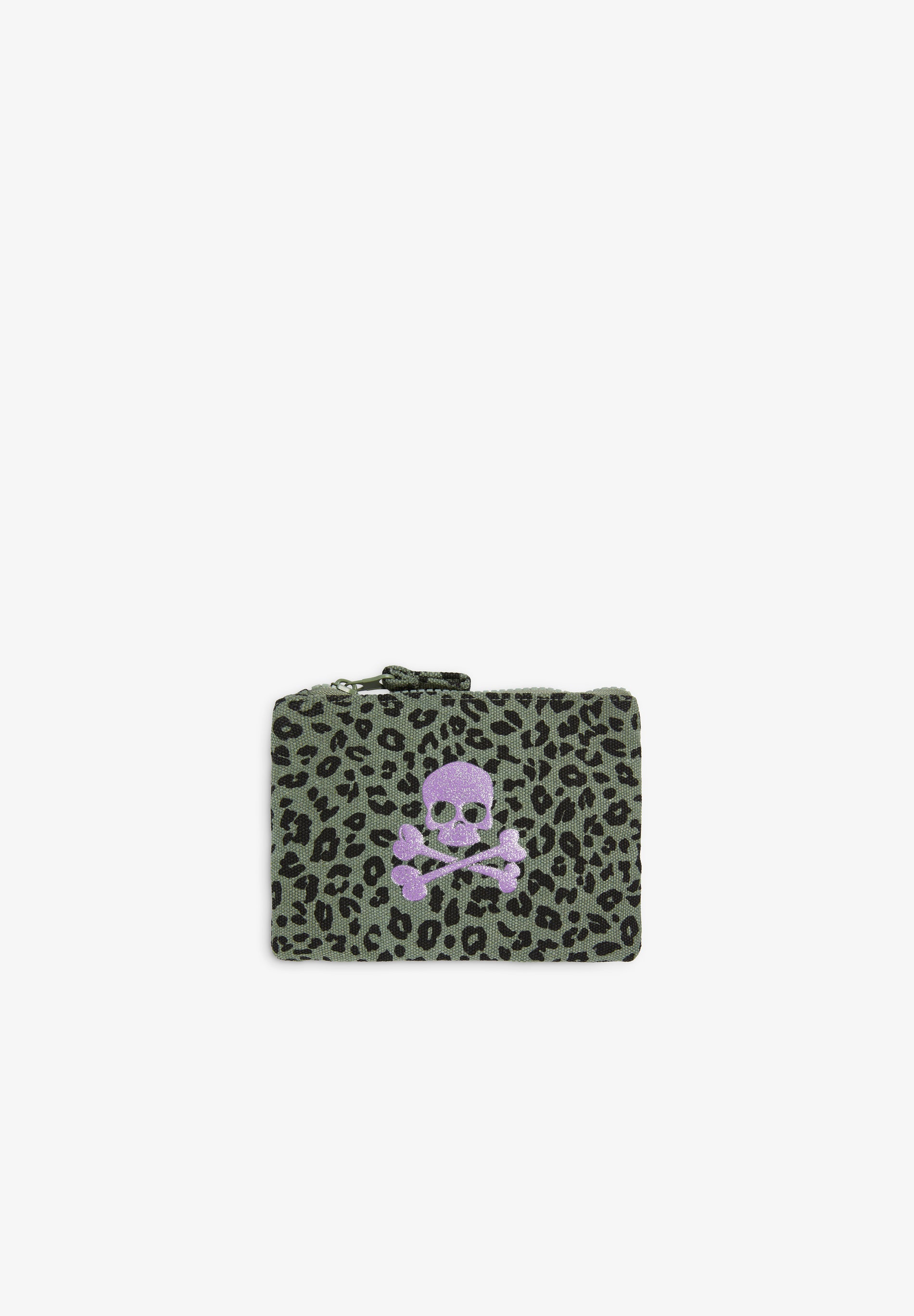 PORTA-MOEDAS CAVEIRA ANIMAL PRINT