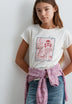 T-SHIRT COM PADRÃO RELAXED FIT