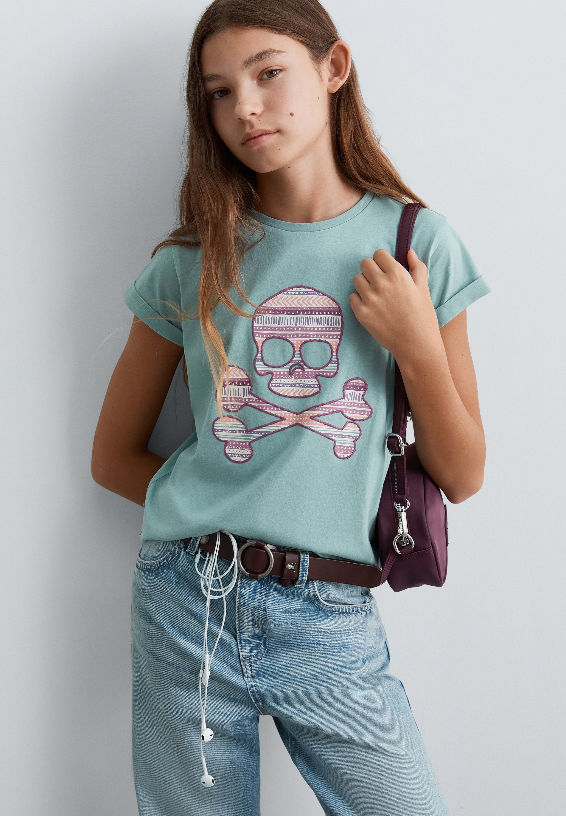 T-SHIRT SKULL COM PADRÃO