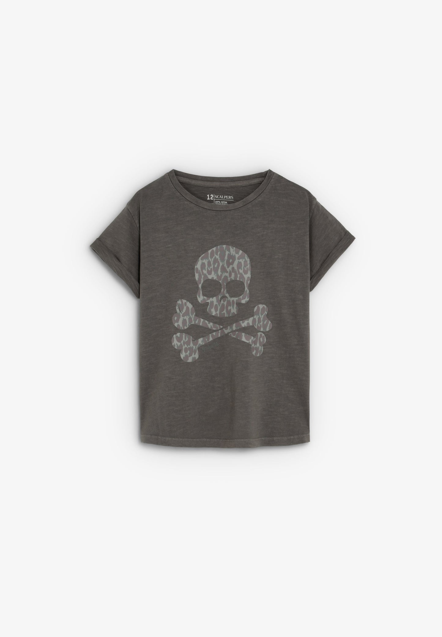 T-SHIRT COM SKULL E ESTAMPADO ANIMAL