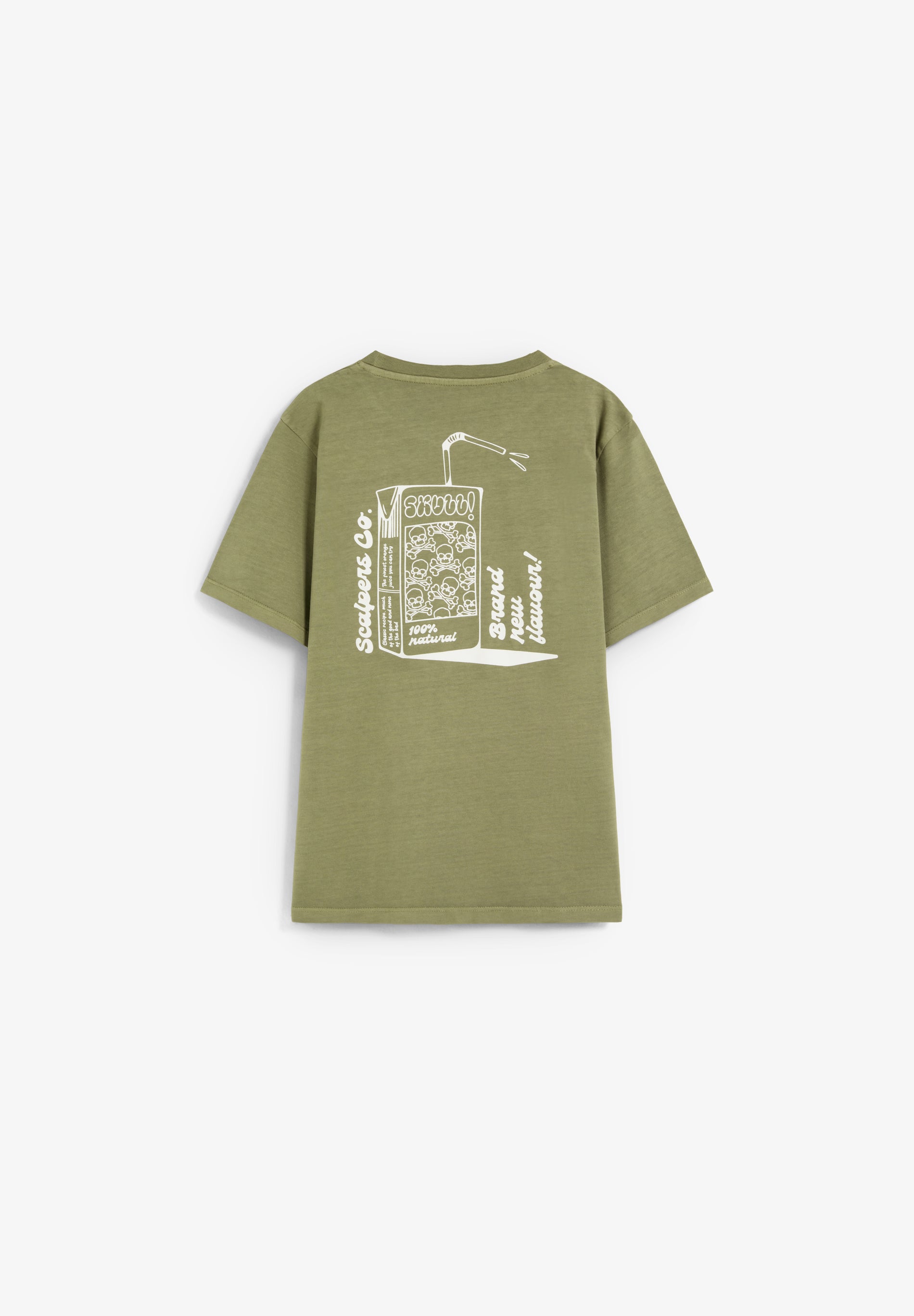 T-SHIRT ESTAMPADA EM CONTRASTE