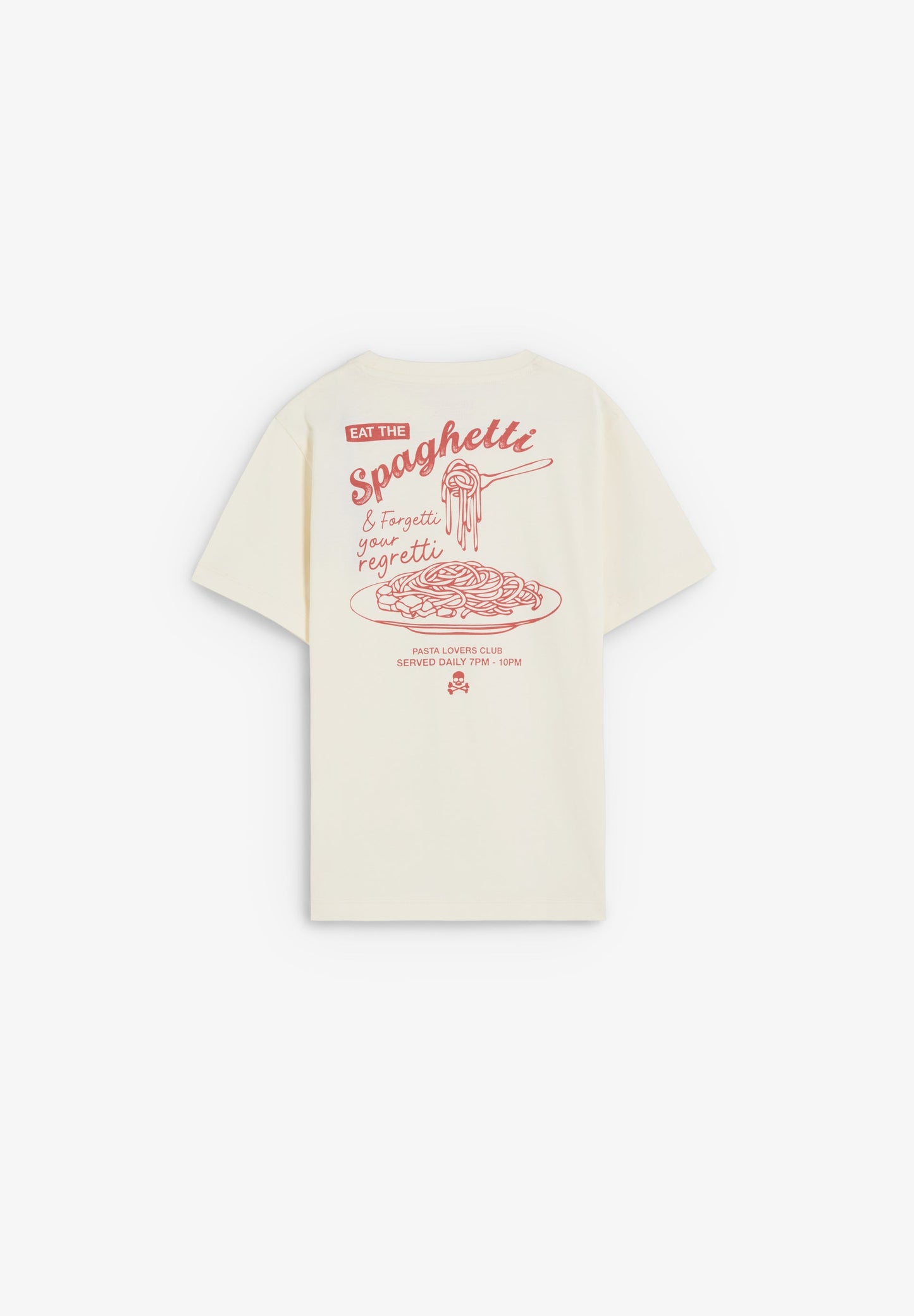 T-SHIRT COM ESTAMPADO SPAGHETTI