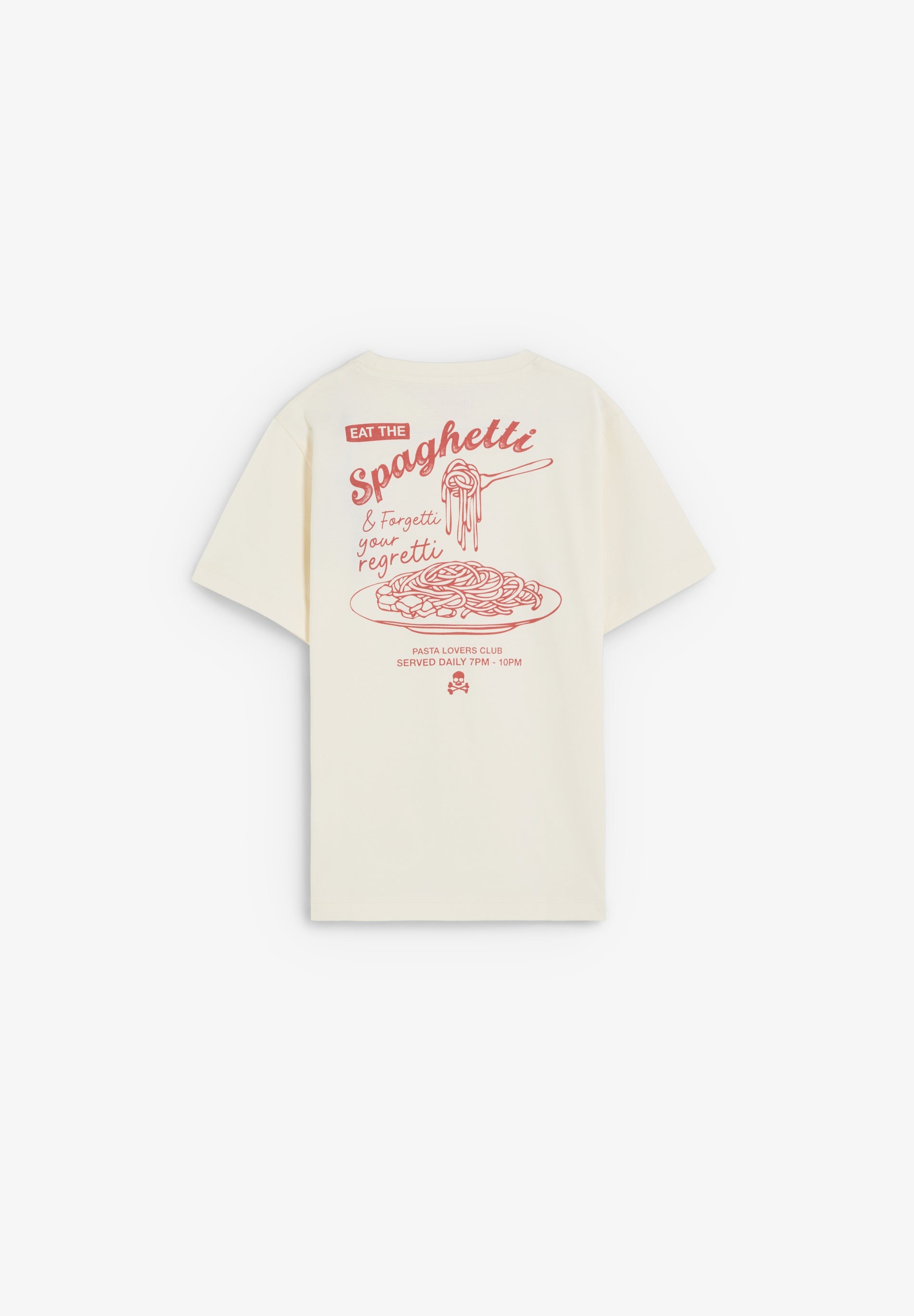 T-SHIRT COM ESTAMPADO SPAGHETTI