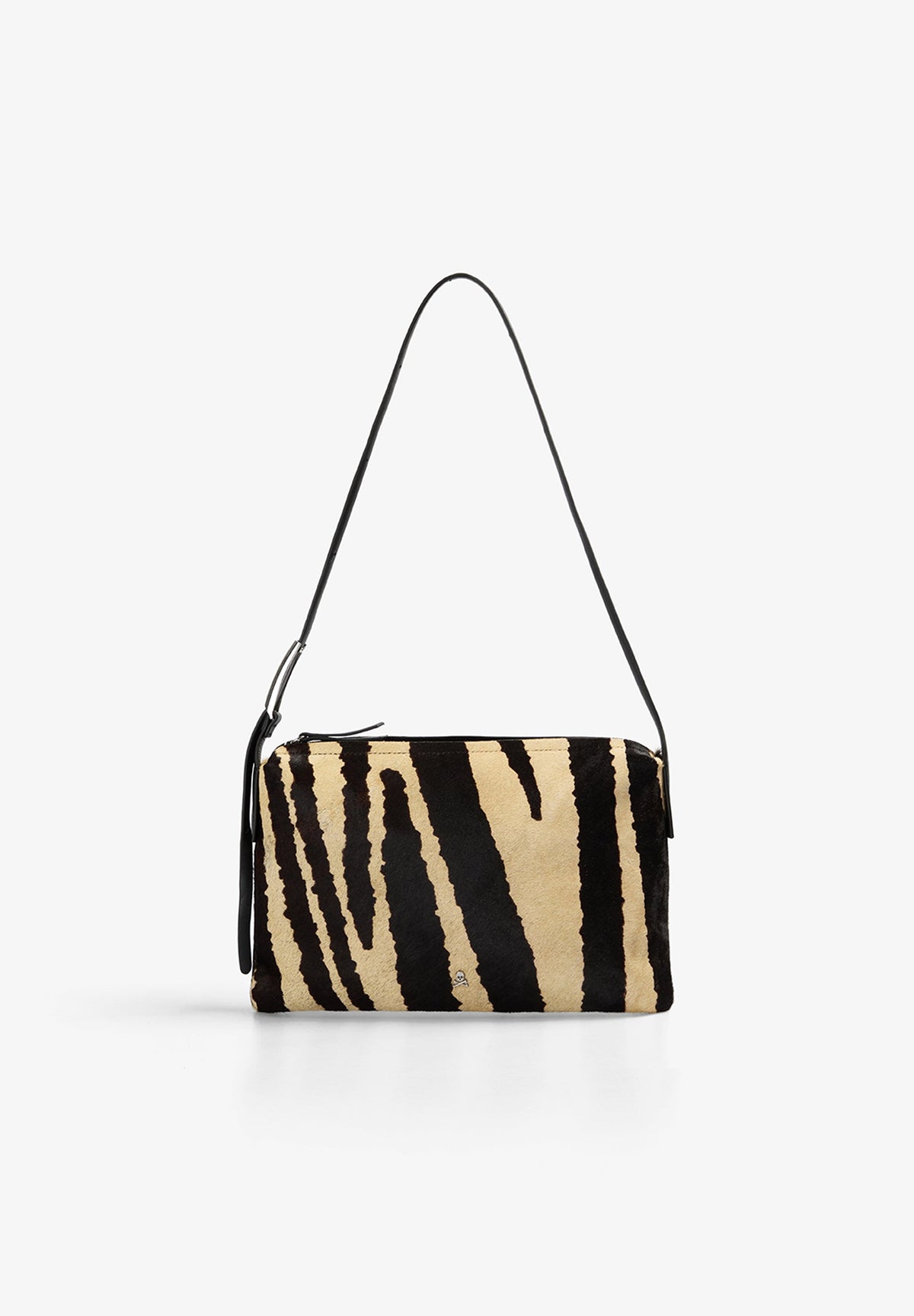 BOLSA DE OMBRO EM PELE COM ESTAMPADO ANIMAL