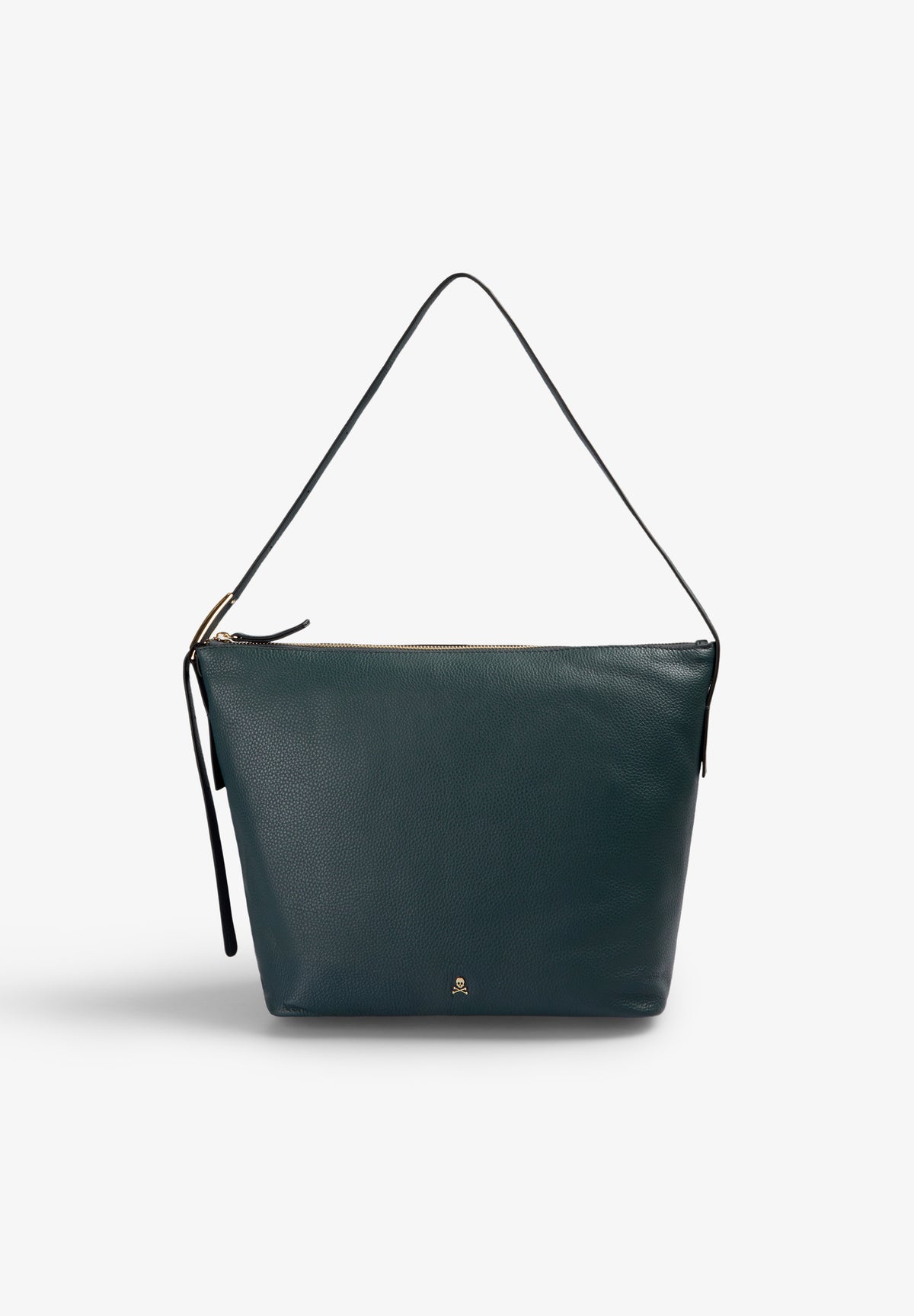 BOLSA DE OMBRO EM PELE COM PORMENOR NA ALÇA