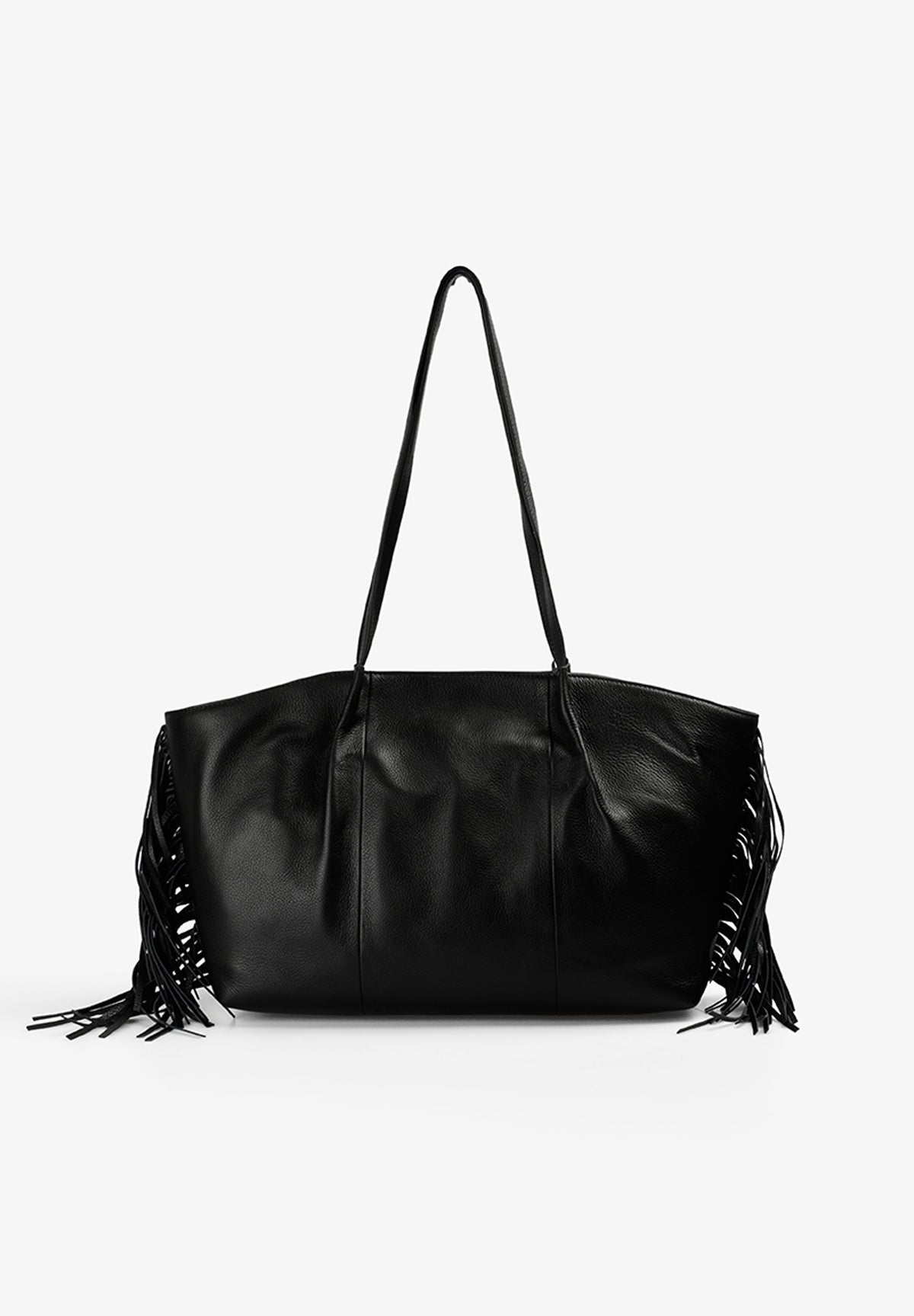 MALA SHOPPER EM PELE COM FRANJAS