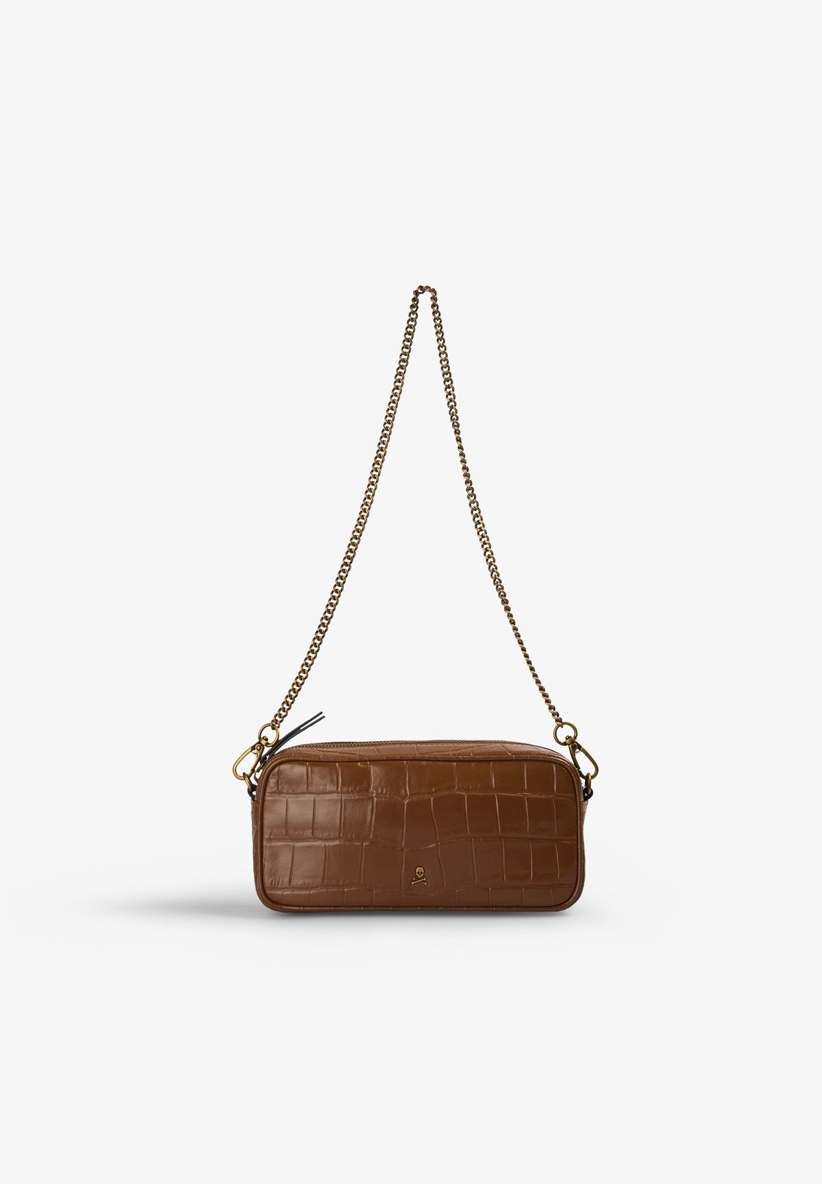 BOLSA BAGUETTE EM PELE