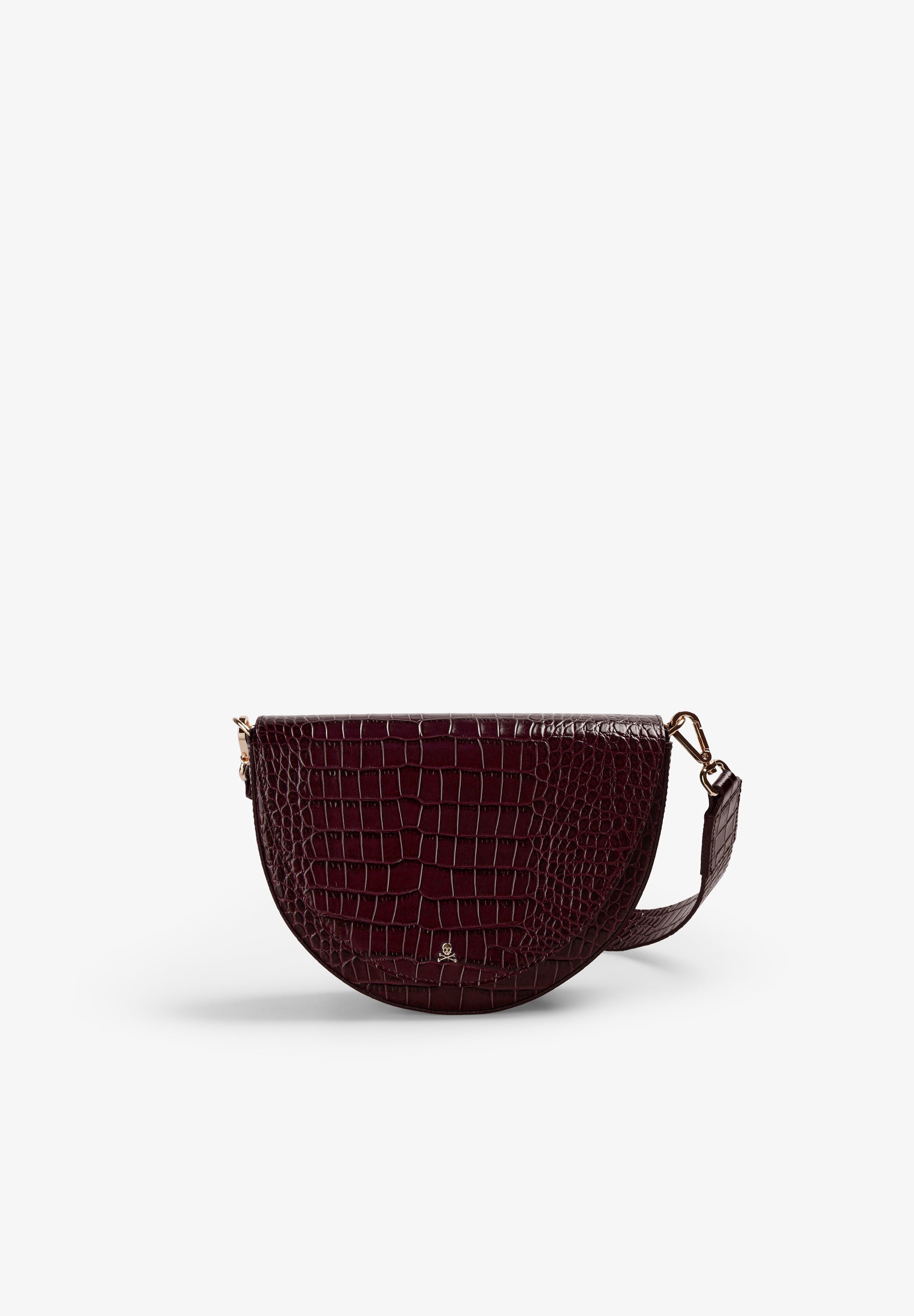 BOLSA DE PELE GRAVADA CROCODILO